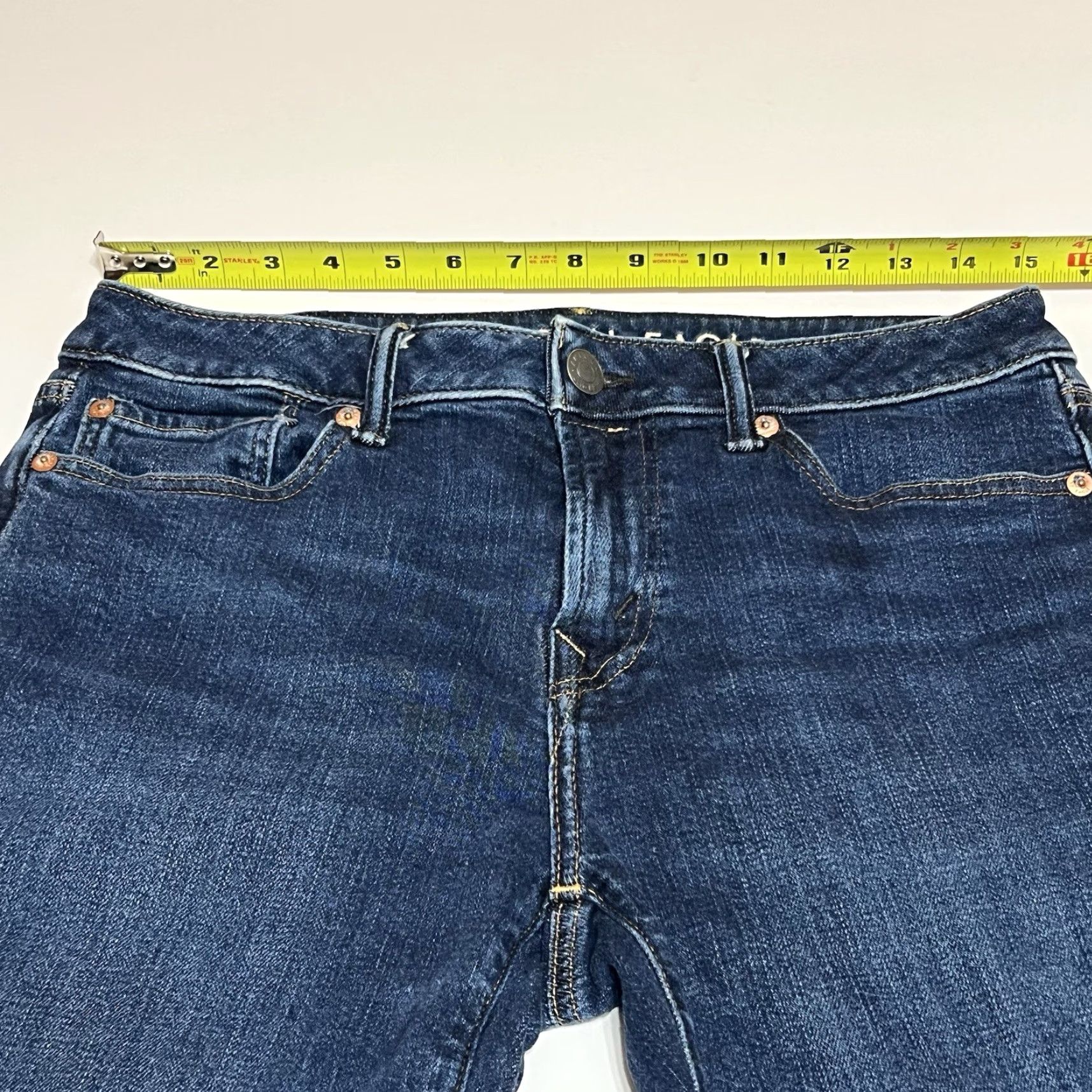 Vintage American Eagle Jeans Mens Airflex+ Bootcut Blue 30x34 30x32 Mid Rise Stretch Denim Inseam 32 Regular Size US 30 / EU 46 - 3 Thumbnail
