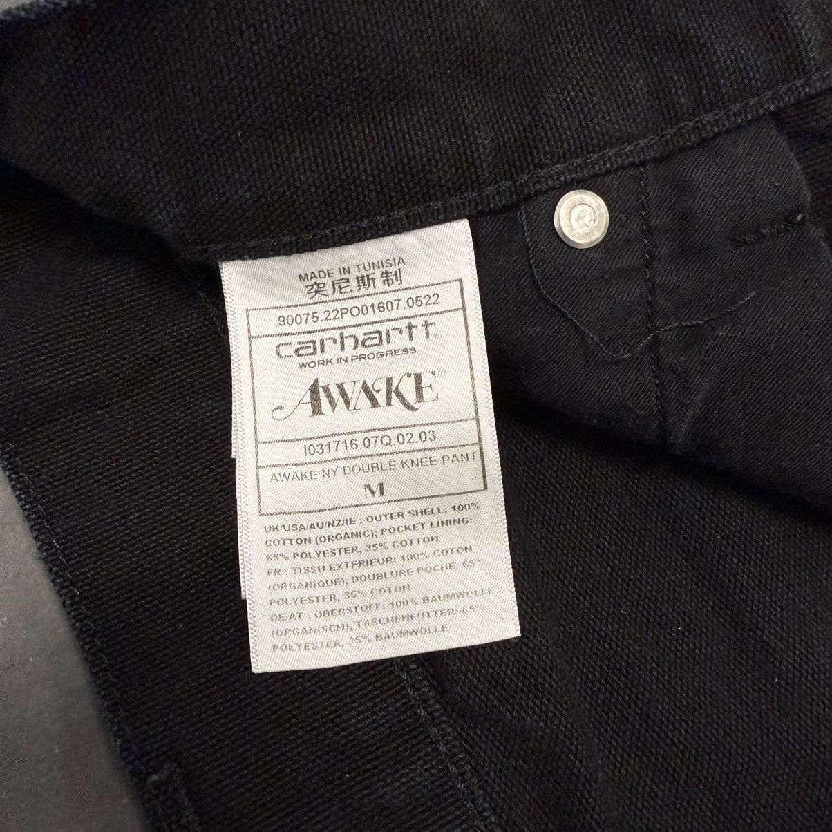 Awake NY × Carhartt × Carhartt Wip RARE AWAKE NY X CARHARTT WIP DOUBLE KNEE EMBROIDERED PANTS Size US 32 / EU 48 - 6 Thumbnail