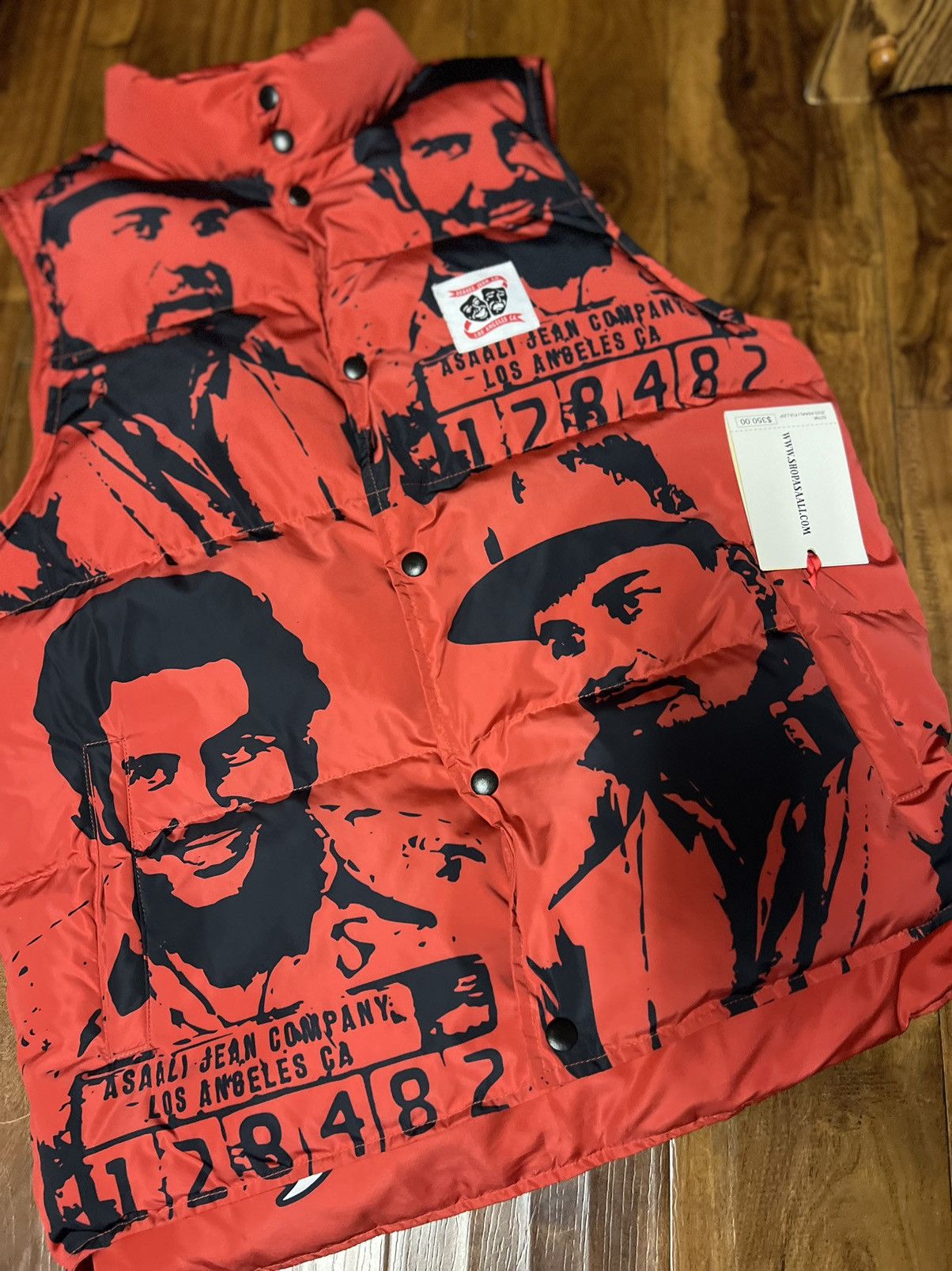 image of Asaali Sweater Pablo Escobar El Chapo Vest Small in Red, Men's