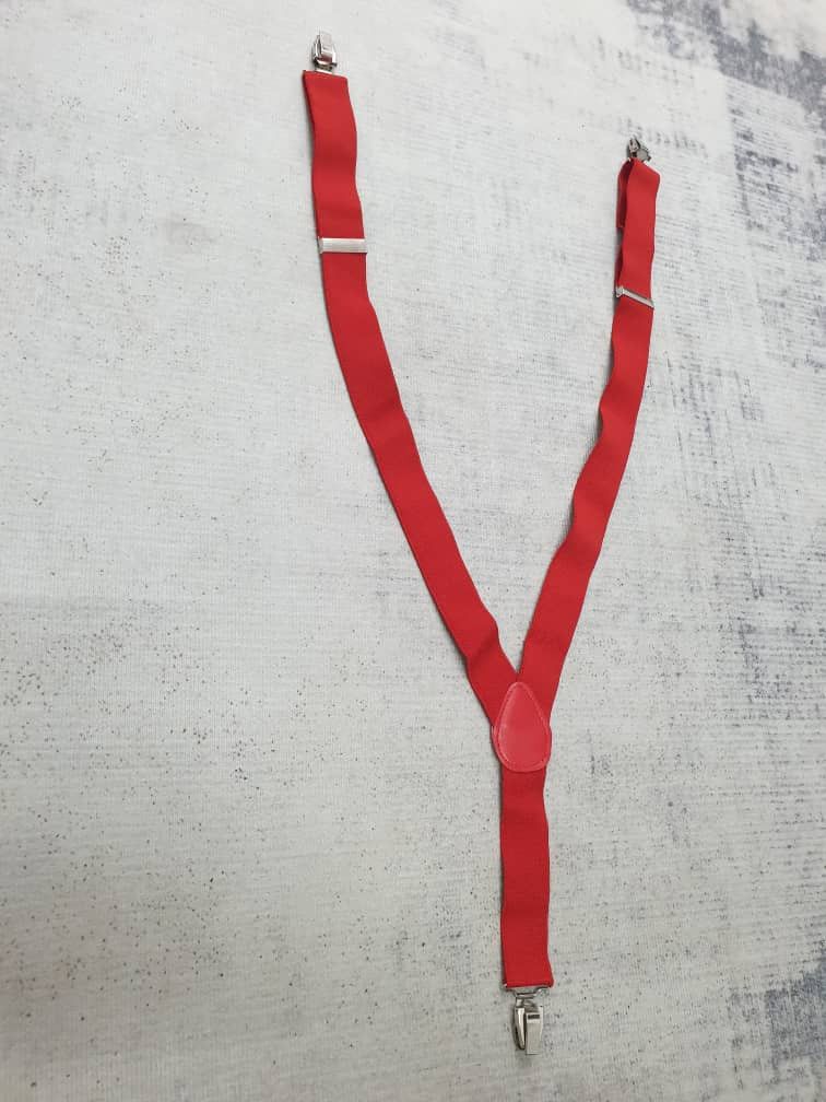 PPFM Punk rock Skin head style Red Colour Suspender Size ONE SIZE - 2 Thumbnail