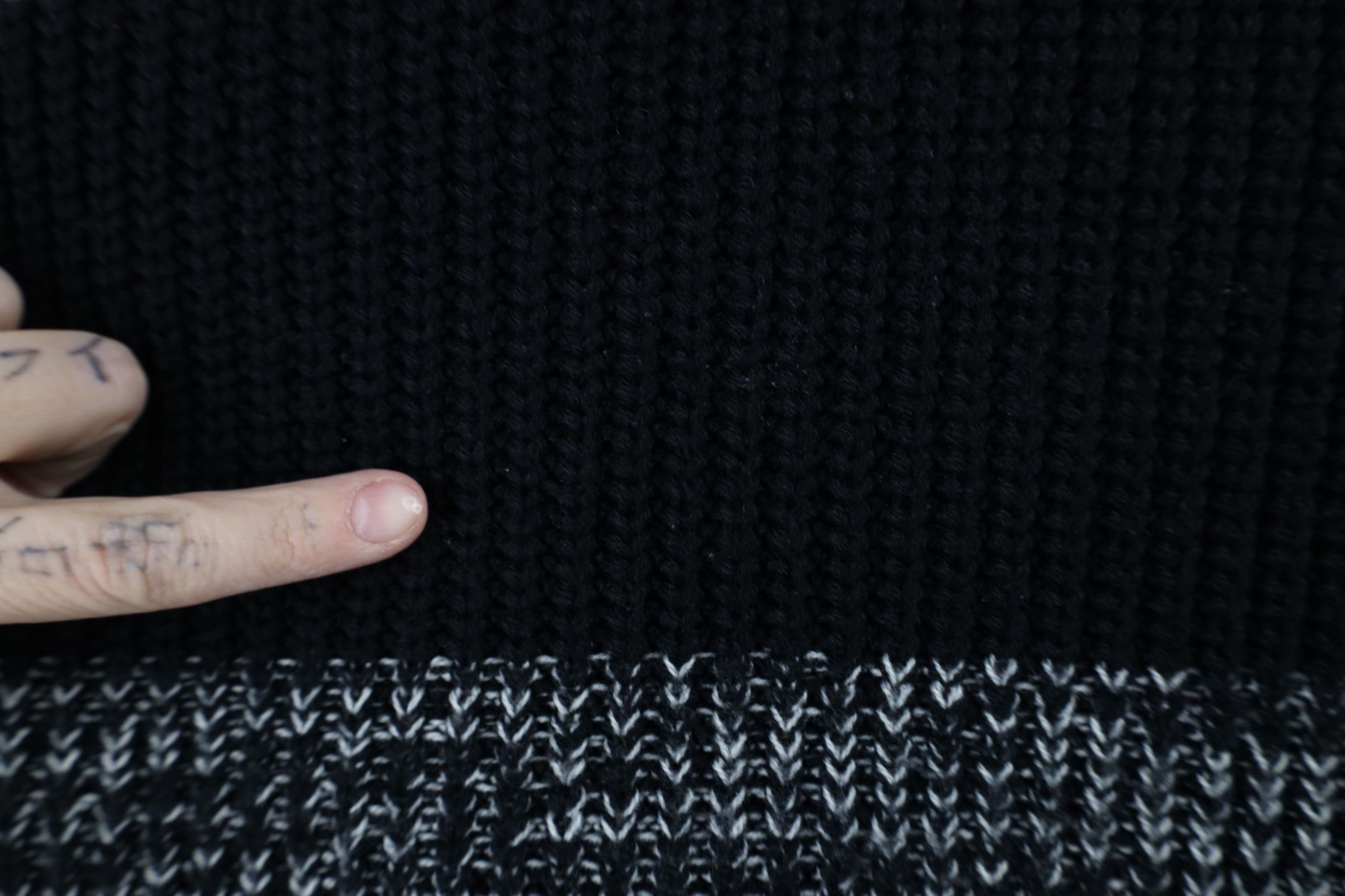 Vintage Vintage 90s Streetwear Block Chunky Ribbed Knit Sweater Size US XL / EU 56 / 4 - 4 Thumbnail