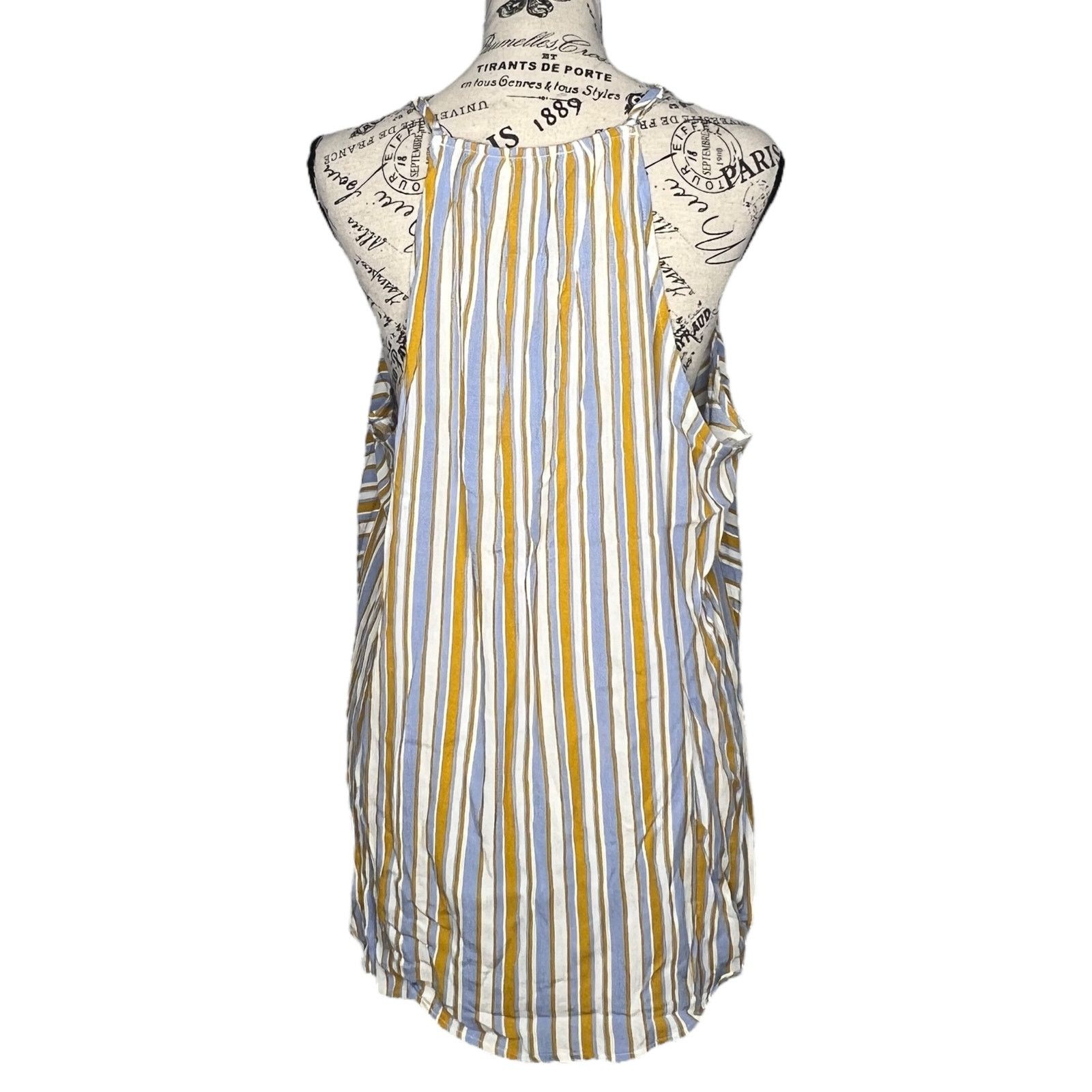 Other Mac Surplice Top - Stitch Fix Striped Faux Wrap Tank Blouse Size XL / US 12-14 / IT 48-50 - 3 Thumbnail