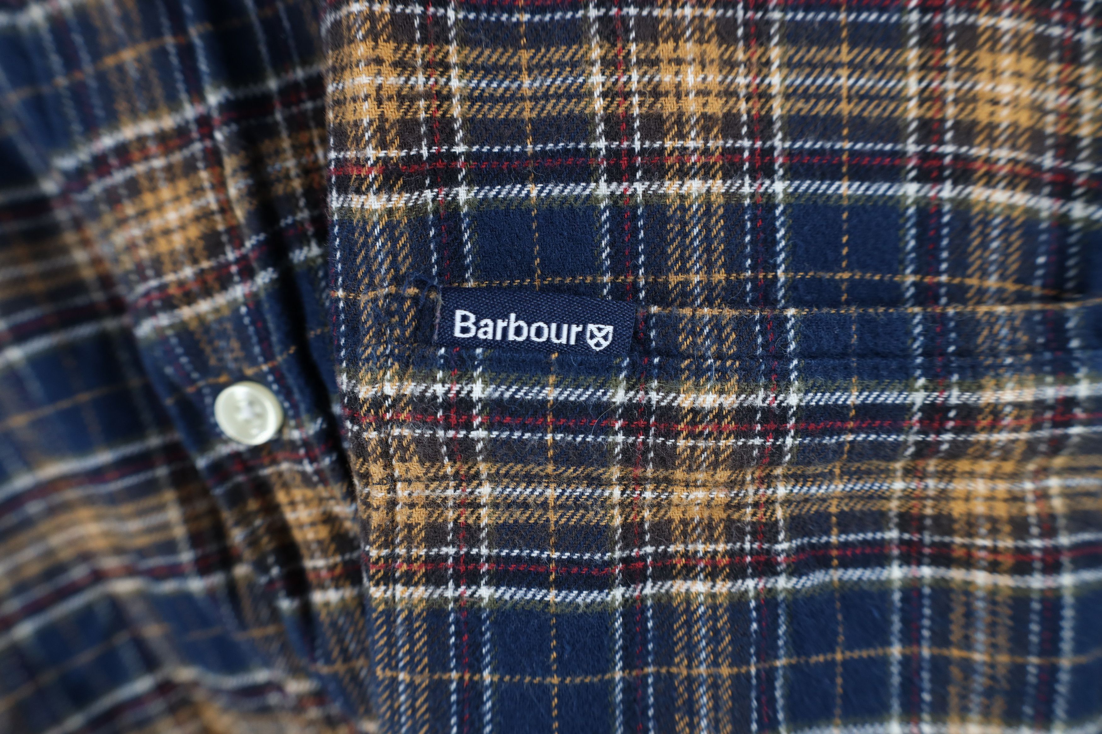 Barbour × Vintage Vintage Barbour Fit Collared Flannel Button Down Shirt Size US XXL / EU 58 / 5 - 4 Thumbnail