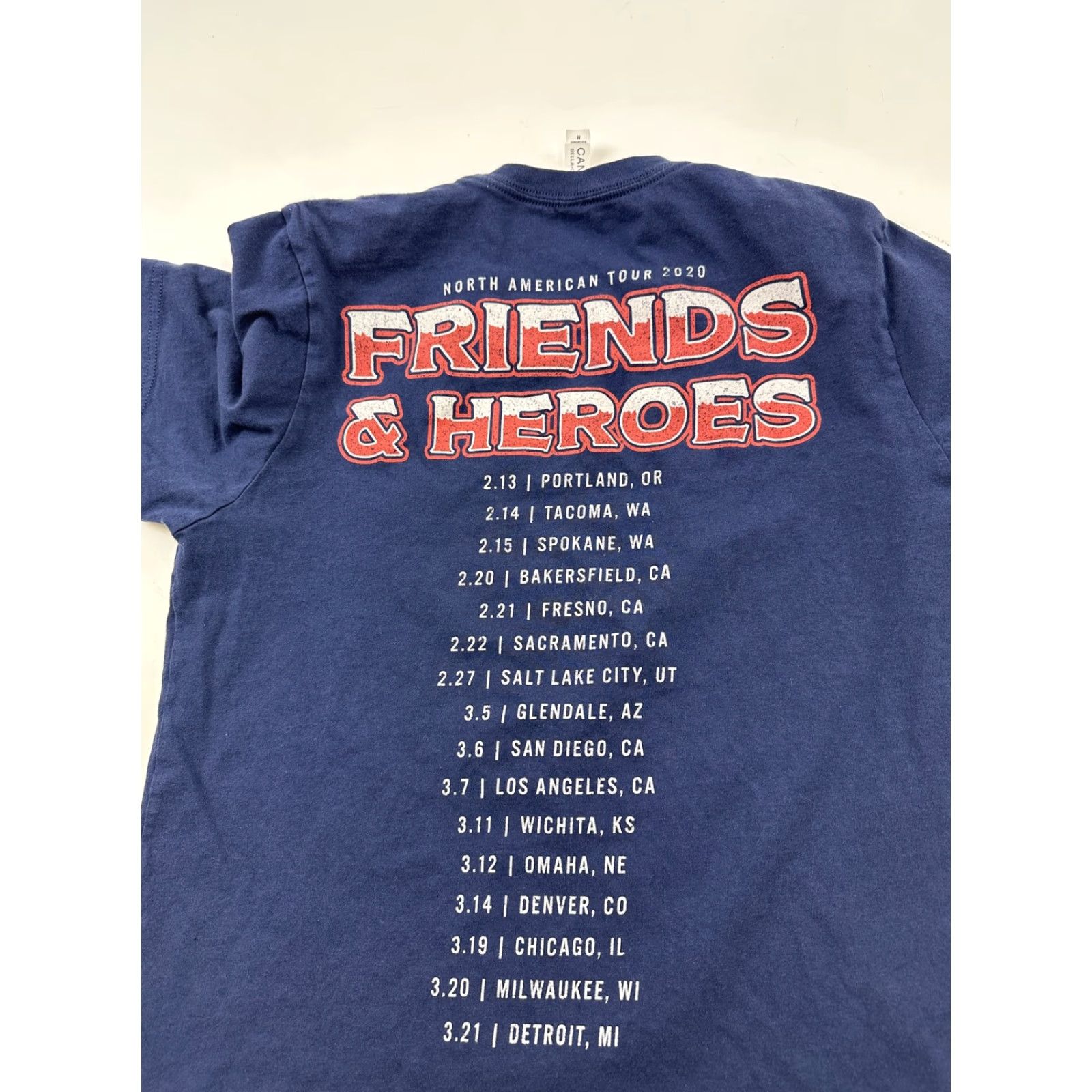 Vintage Blake Shelton Shirt Mens Medium Blue 2020 Tour Concert Tee Crew Neck Short Sleeve Graphic Print Bands Music Size US M / EU 48-50 / 2 - 7 Thumbnail