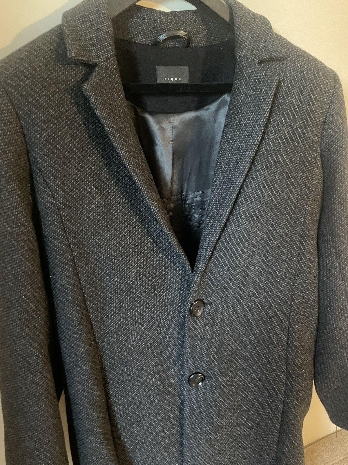 Nique Nique Overcoat Charcoal Size M Size US M / EU 48-50 / 2 - 2 Thumbnail