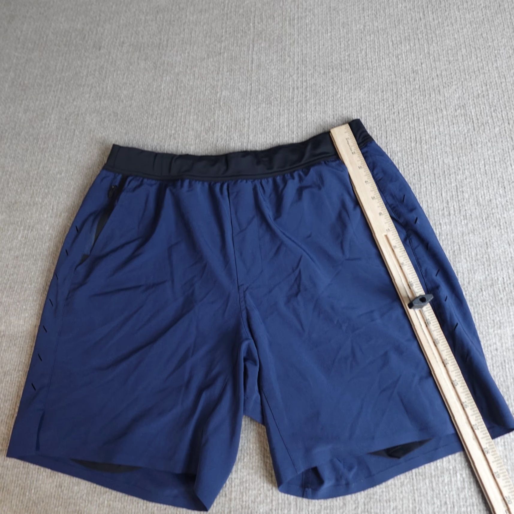 Ten Thousand Ten Thousand Shorts Athletic Men L Blue 7" Inseam Drawstring Pockets Lined Size US 33 - 3 Thumbnail