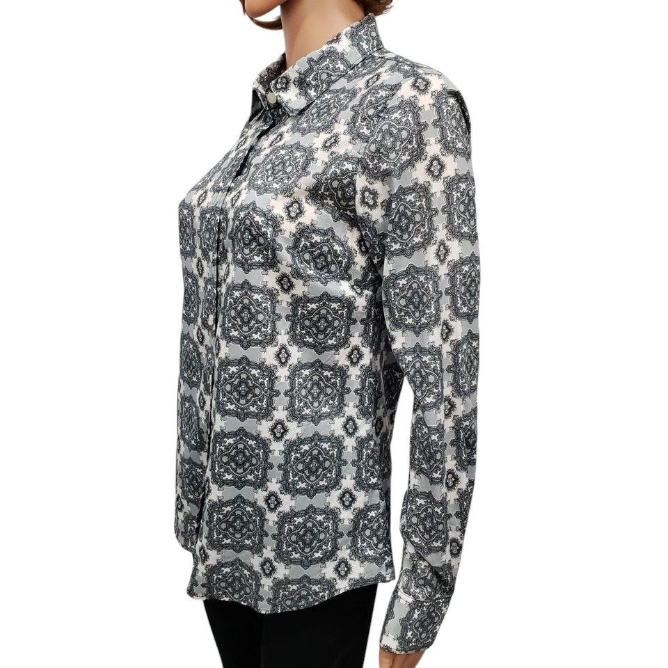 J.Crew J. Crew The Perfect Shirt Button Front Vintage Print S Size S / US 4 / IT 40 - 7 Thumbnail
