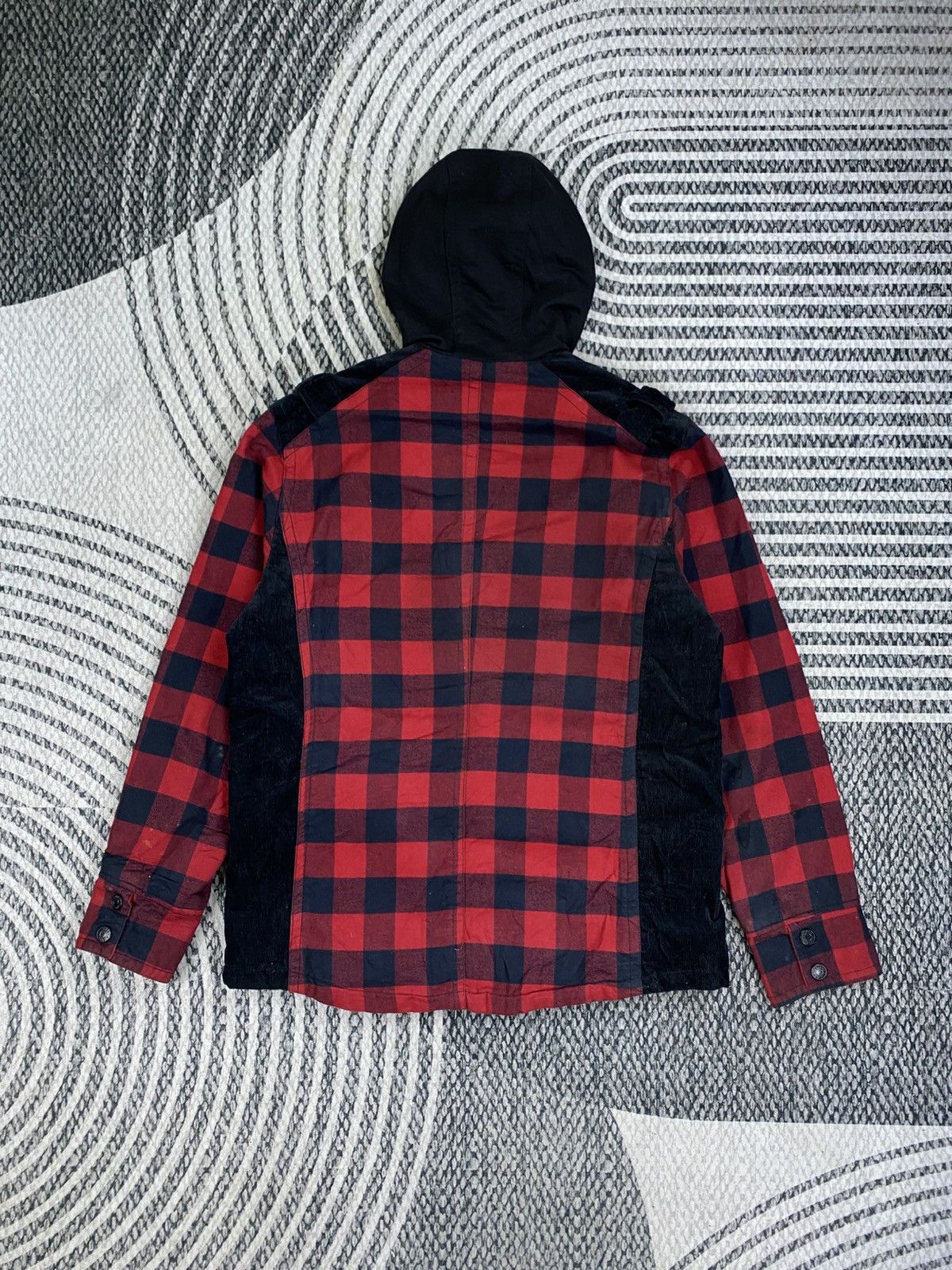 UNIONBAY Vintage UNIONBAY Red & Black Checked Zip-Up Hooded Jacket Size US M / EU 48-50 / 2 - 2 Thumbnail
