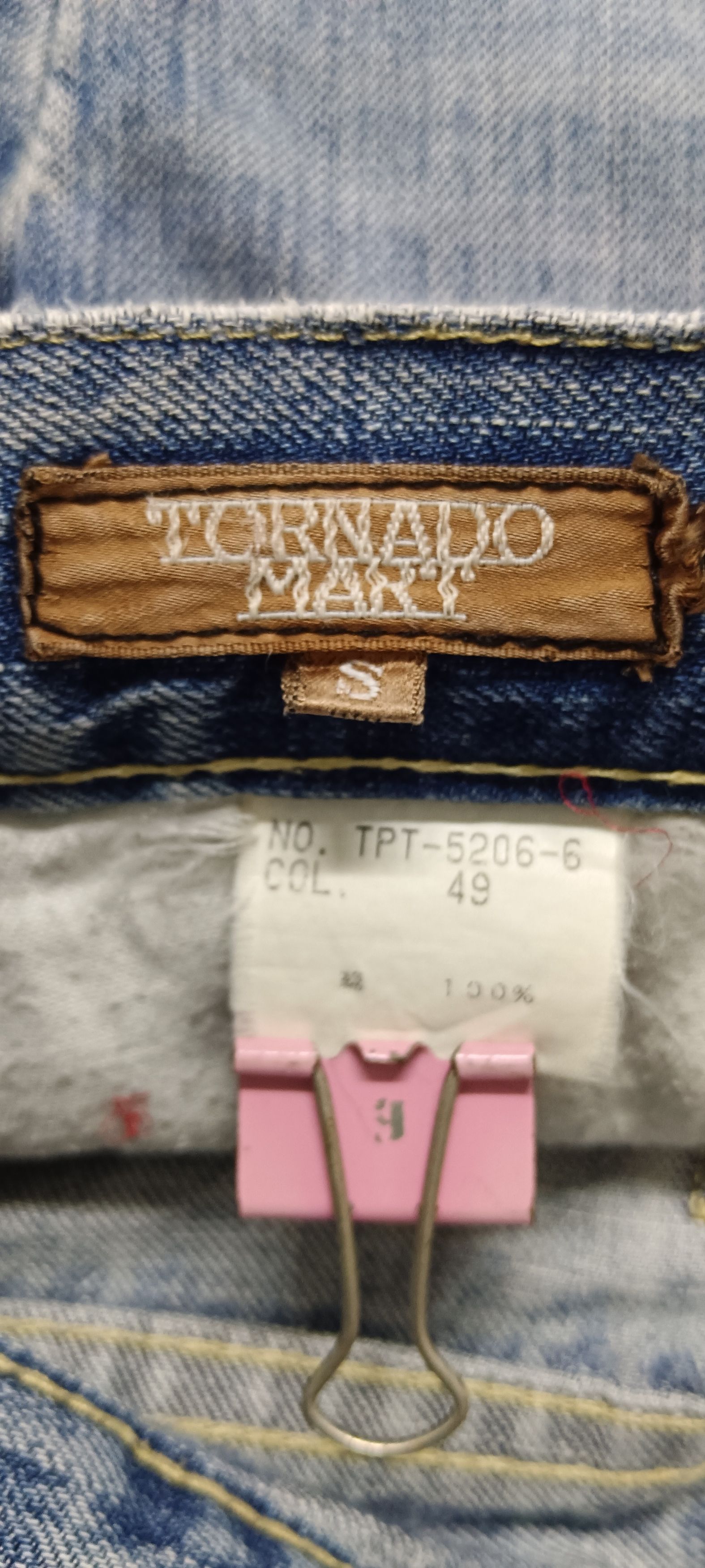 Tornado Mart Tornado Mart Tribal Tattoo Thrash Super Flare Denim Size US 29 - 11 Thumbnail