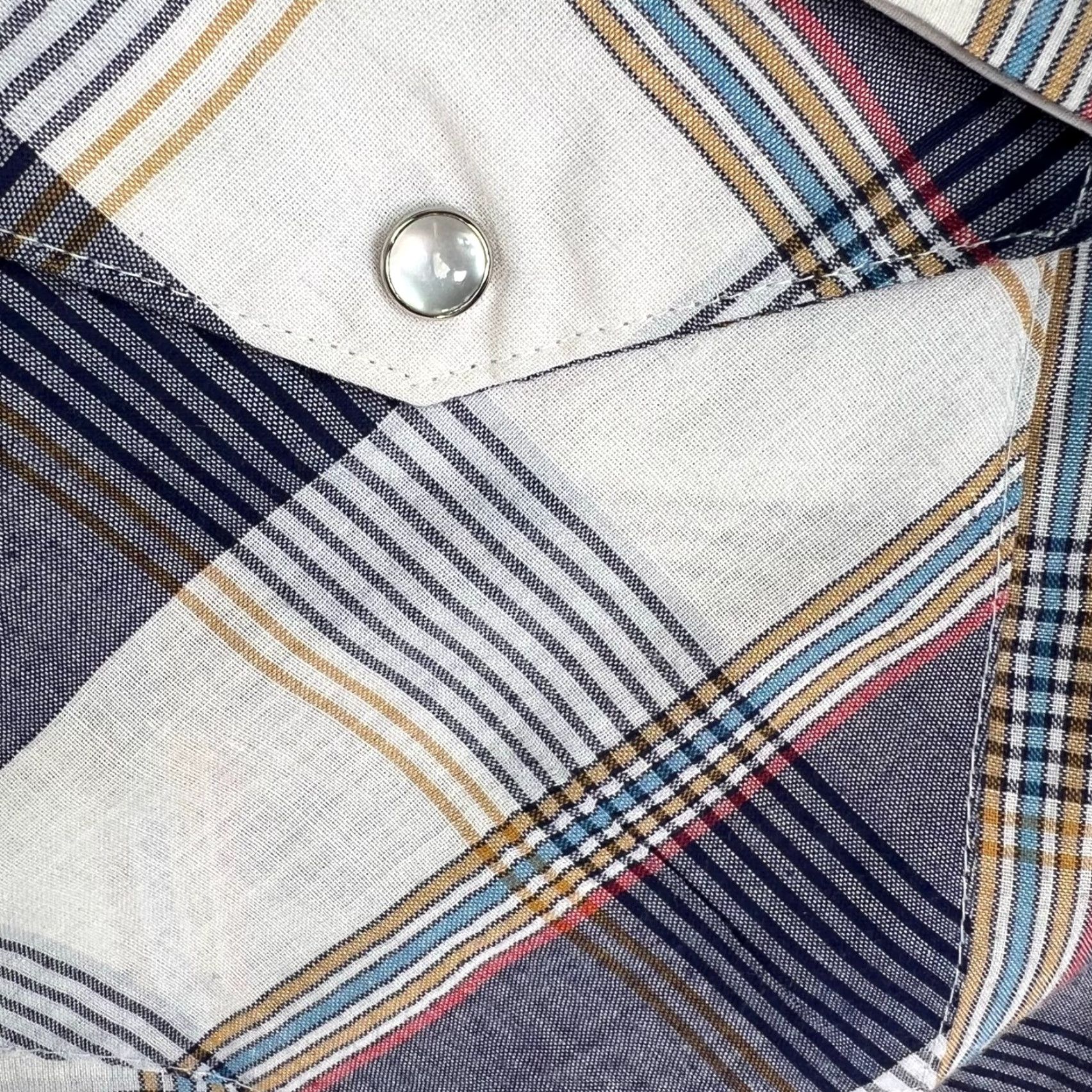 Vintage VINTAGE Chute Shirt Plaid Pearl Snap Western Short Sleeve Mens M Blue Size US M / EU 48-50 / 2 - 4 Thumbnail