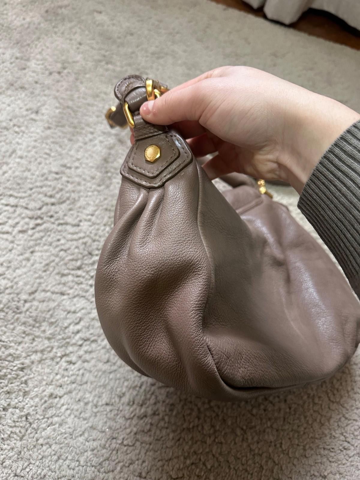 Marc Jacobs Marc by Marc Jacobs Beig Leather Classic Q Lil Ukita Satchel Size ONE SIZE - 9 Thumbnail