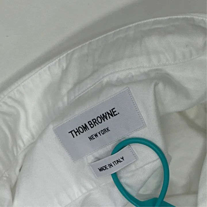Thom Browne Thom Browne Classic Long Sleeve Shirt with Stripe -2507 Size US S / EU 44-46 / 1 - 2 Thumbnail