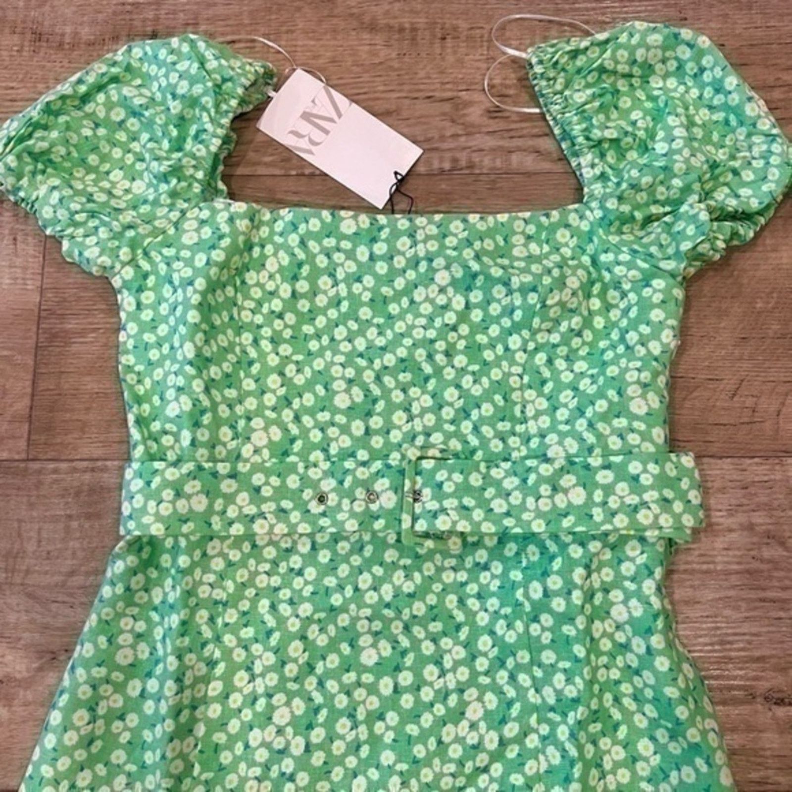 Zara ZARA Linen Belted Mini Dress NWT Size L / US 10 / IT 46 - 20 Thumbnail