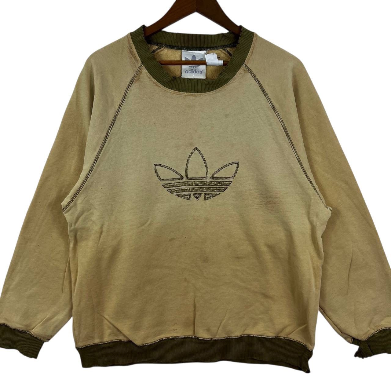 Adidas Vintage ADIDAS ORIGINALS TREFOIL Distress Thrashed Sweatshir Size US XXL / EU 58 / 5 - 5 Thumbnail