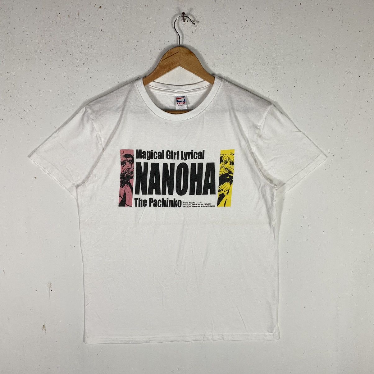 Anime × Japanese Brand × Vintage MAGICAL GIRL LYRICAL NANOHA THE PACHINKO ANIME MOVIE TEE Size US L / EU 52-54 / 3 - 2 Thumbnail