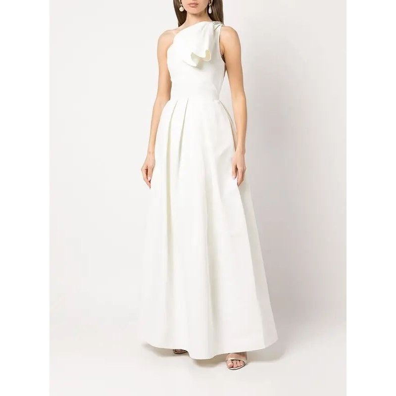 Sachin & Babi Sachin & Babi Martina One-Shoulder Gown Wedding Dress size 8 Size M / US 6-8 / IT 42-44 - 3 Thumbnail