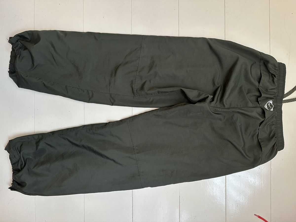 Nike × Vintage Vintage Nike Olive Green Track Pants Size US 39 - 3 Thumbnail