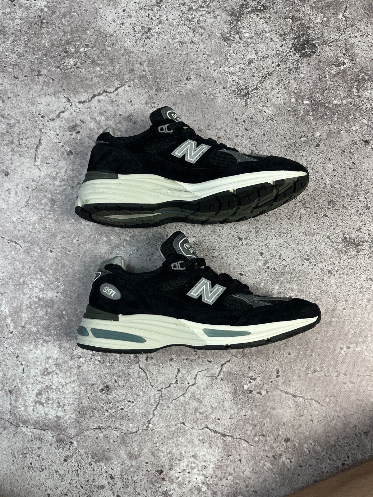 New Balance New Balance U991BK2 Black Suede Made In England Size US 5 / IT 35 - 6 Thumbnail