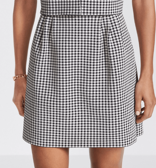 Dior o1w1db10525 344J10 Flared Miniskirt in Gray/Black Size 30" / US 8 / IT 44 - 4 Thumbnail