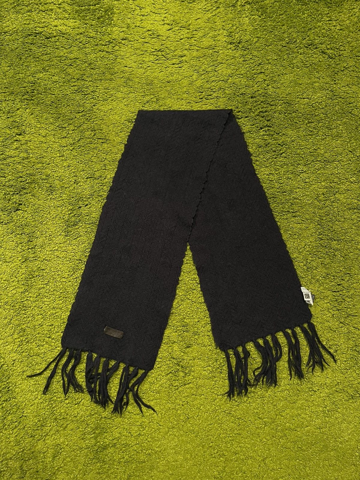 Designer × Dolce & Gabbana × Vintage Dolce & Gabbana D&G 2000s vintage cable knit wool scarf Y2K Size ONE SIZE - 1 Thumbnail