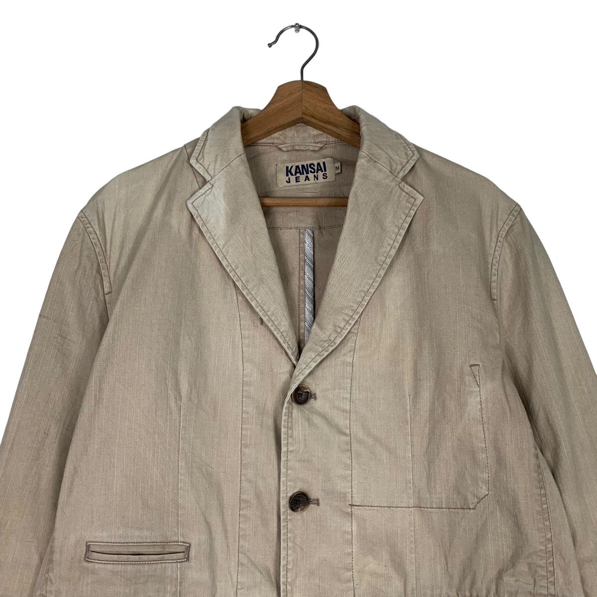 Kansai Yamamoto KANSAI JEANS Sun Burn Casual Jacket #0651-C30 Size US M / EU 48-50 / 2 - 2 Thumbnail