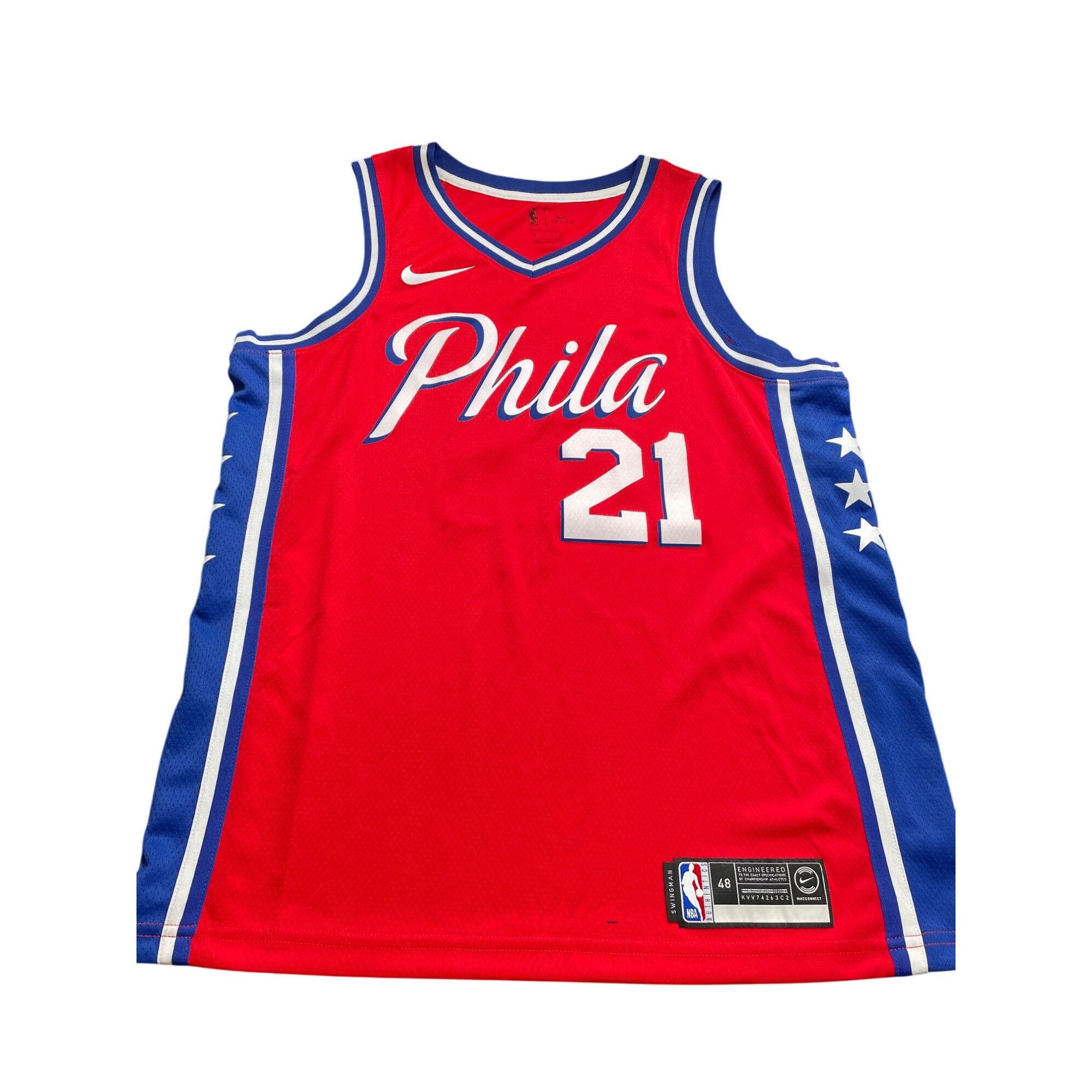 Nike Nike NBA Philadelphia 76ers Embiid Swingman Red Jersey Size Size US L / EU 52-54 / 3 - 1 Thumbnail