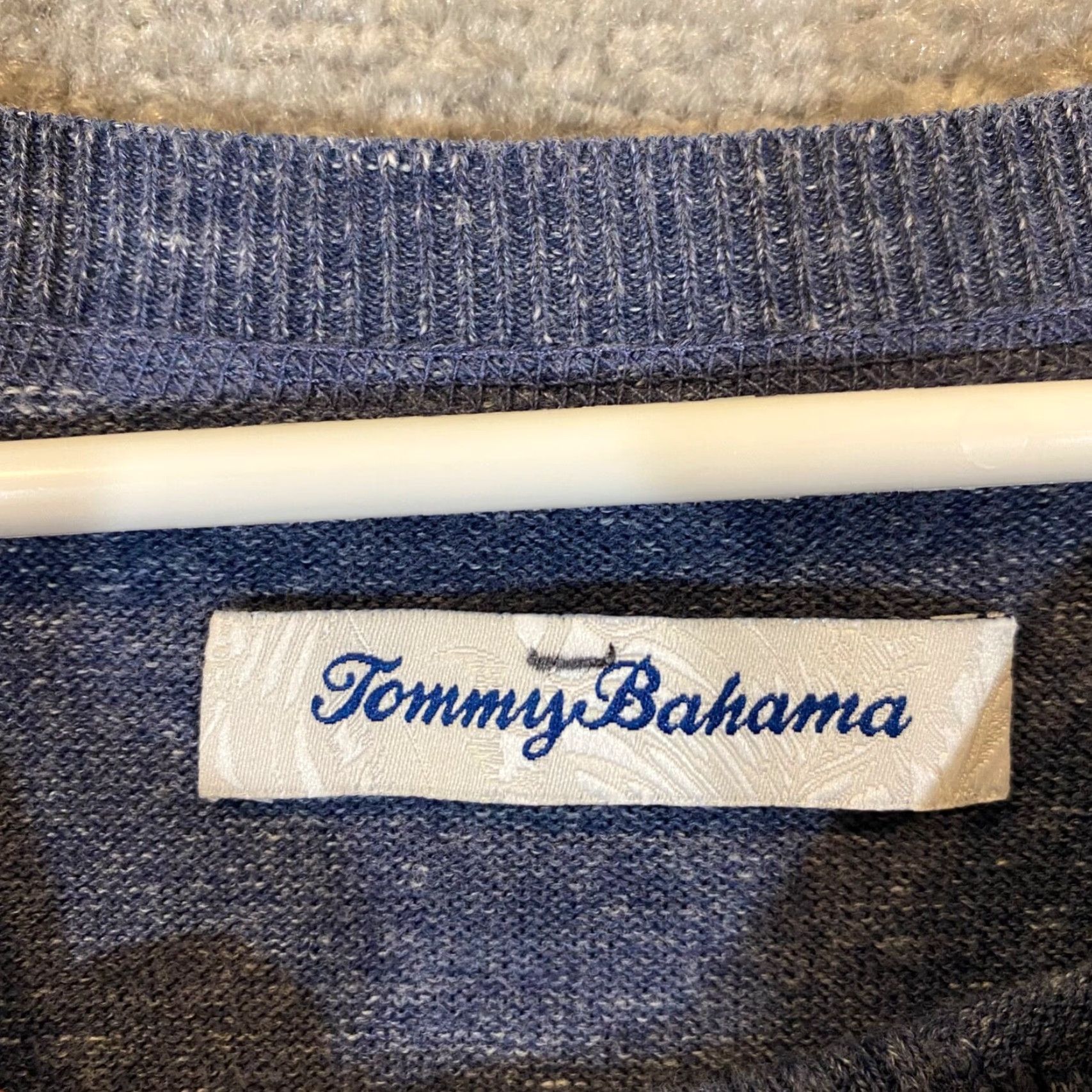 Tommy Bahama Tommy Bahama Sweater Mens XL Blue Floral Pullover Crewneck Knit Long Sleeve Classic Outdoor Mens Size US XL / EU 56 / 4 - 2 Thumbnail