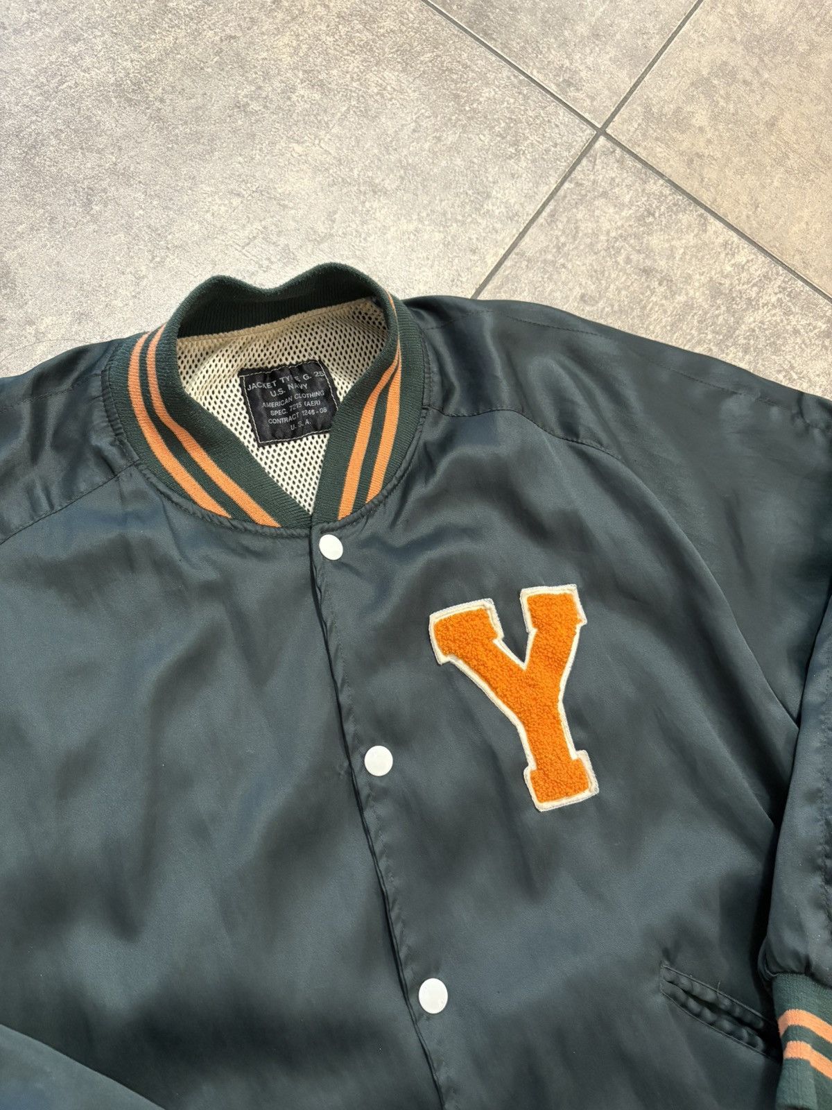 Swingster Vintage 1980s Swingster “Notre Dame” Satin Varsity Jacket Size US M / EU 48-50 / 2 - 4 Thumbnail
