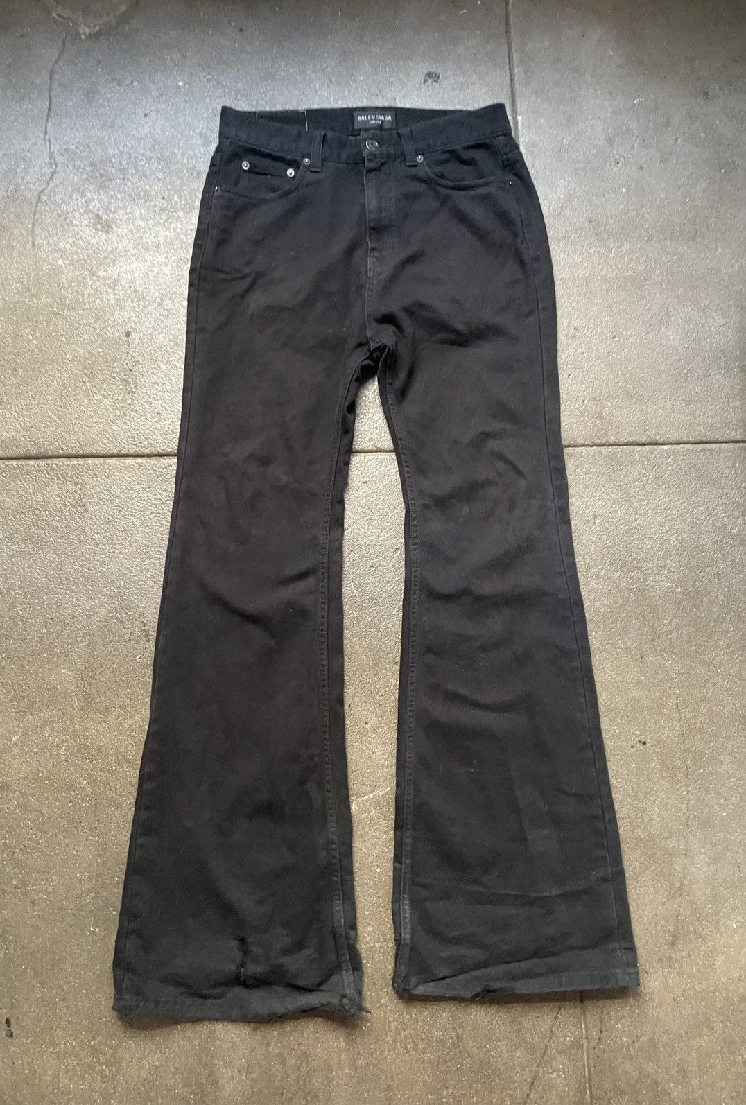Balenciaga Balenciaga lost tape flared jeans | Grailed