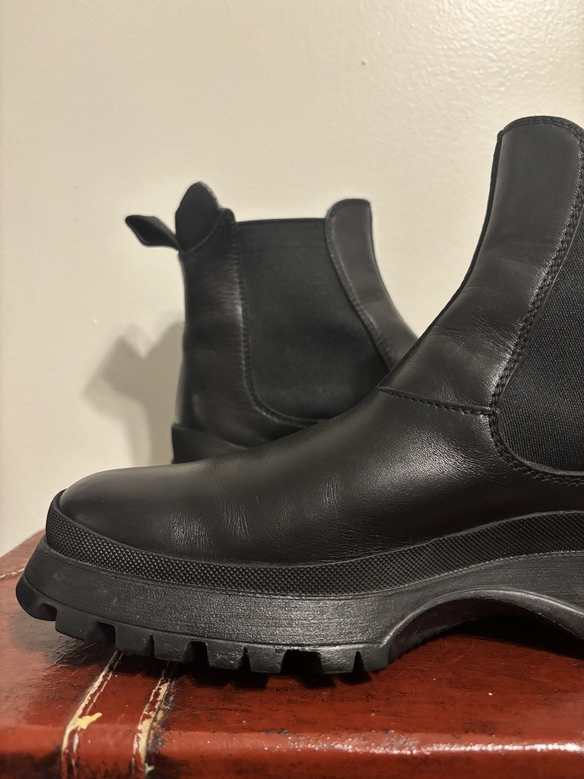 Prada Prada Brixxen Chelsea Boots Rubber Chunky Sole Size US 7.5 / EU 40-41 - 11 Thumbnail