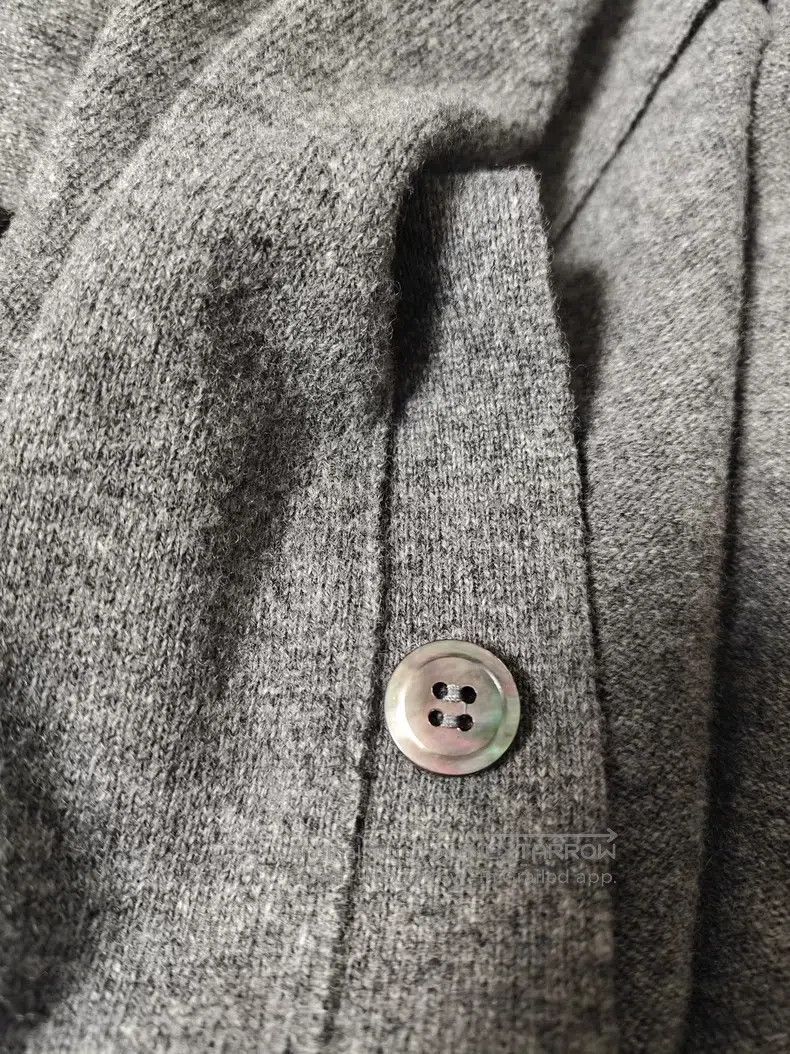 Comme des Garcons Comme Des Garcons Golden Heart Knit Cardigan, Dark Grey Size XL / US 12-14 / IT 48-50 - 3 Thumbnail