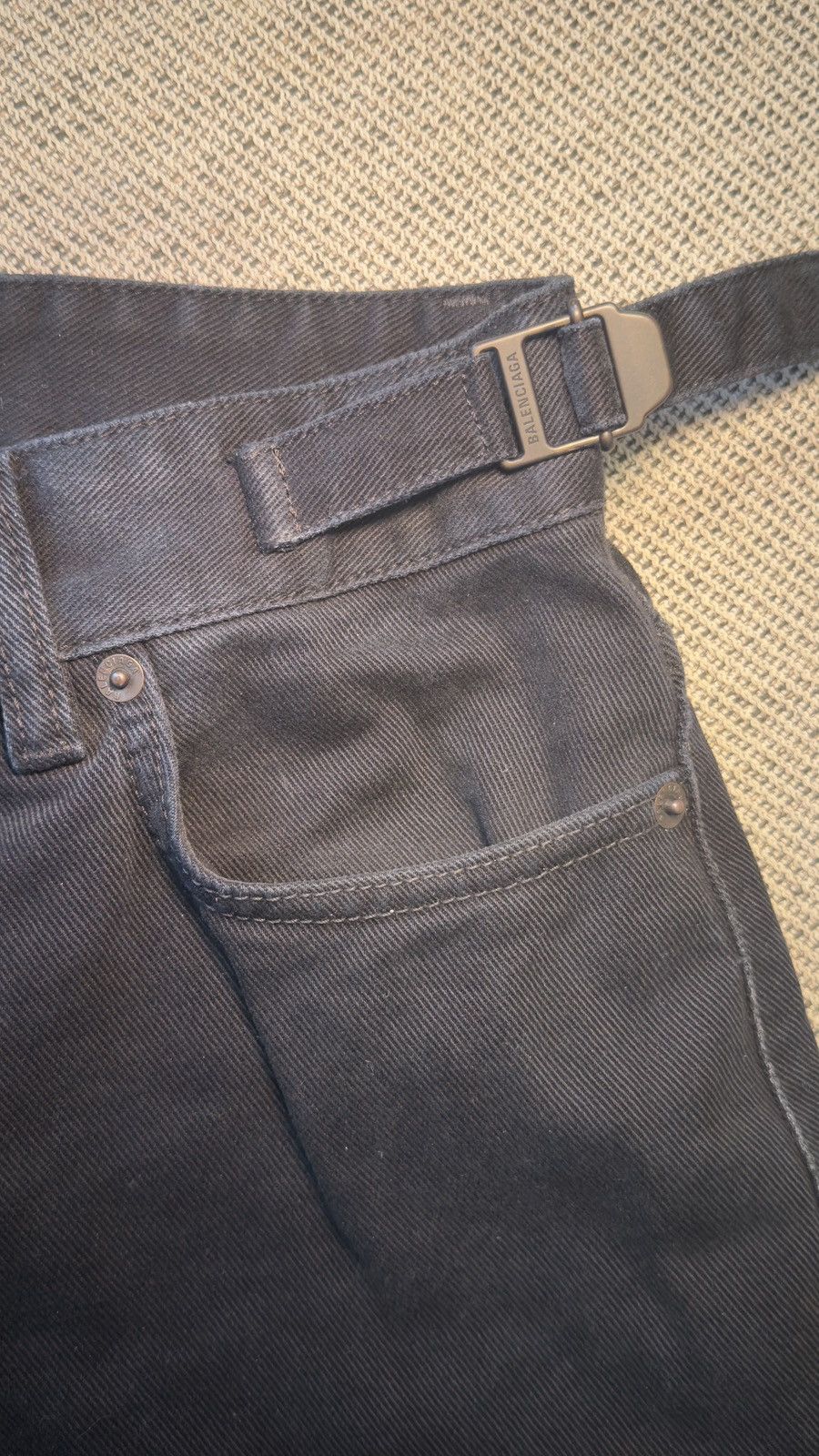 Balenciaga Balenciaga Wide Leg Washed Cargo Jeans Size US 30 / EU 46 - 4 Thumbnail