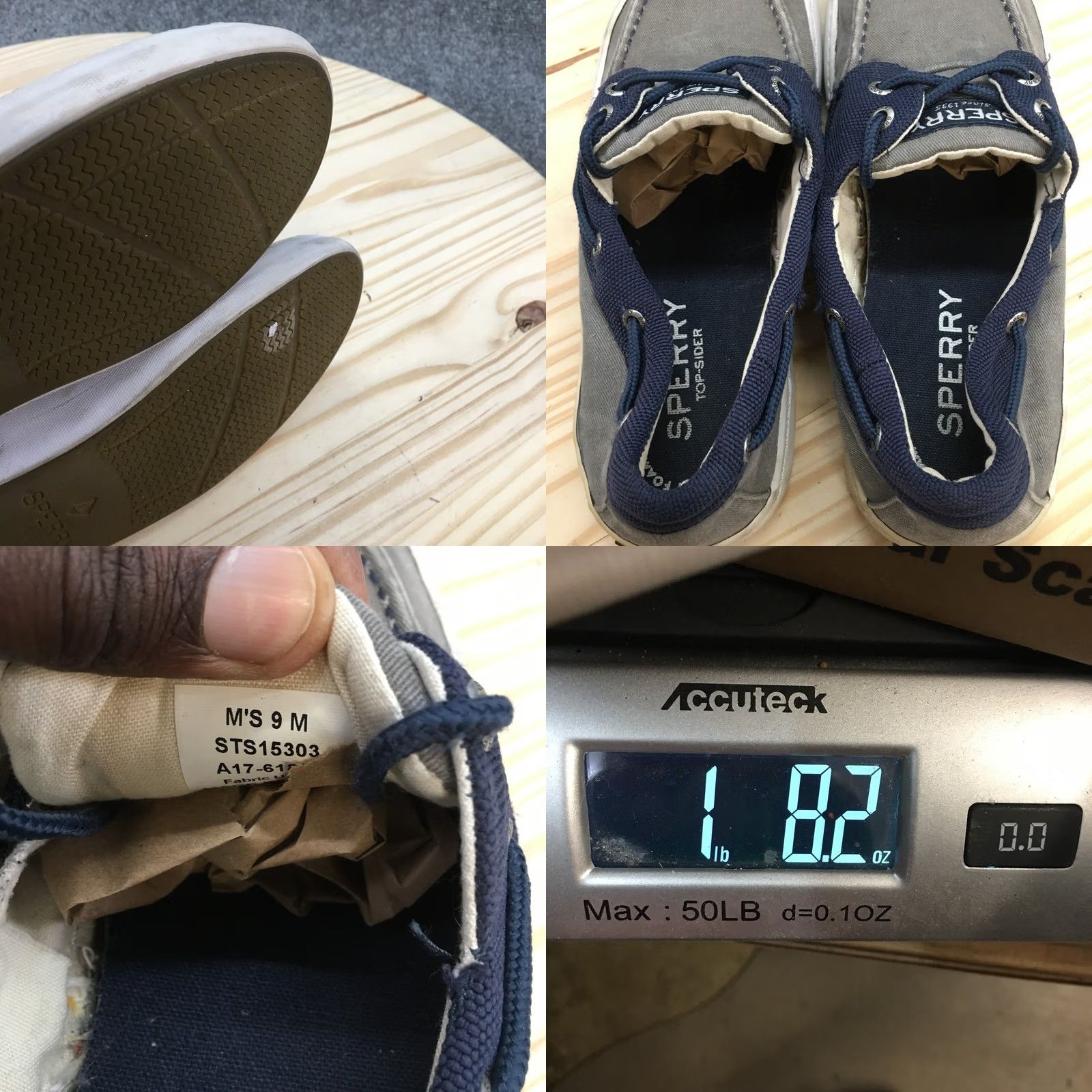 Sperry Sperry Top Sider Boat Shoes Mens 9 M Cutter 2 Eye Casual STS15303 Blue Fabric Shoes Size US M / EU 48-50 / 2 - 9 Thumbnail