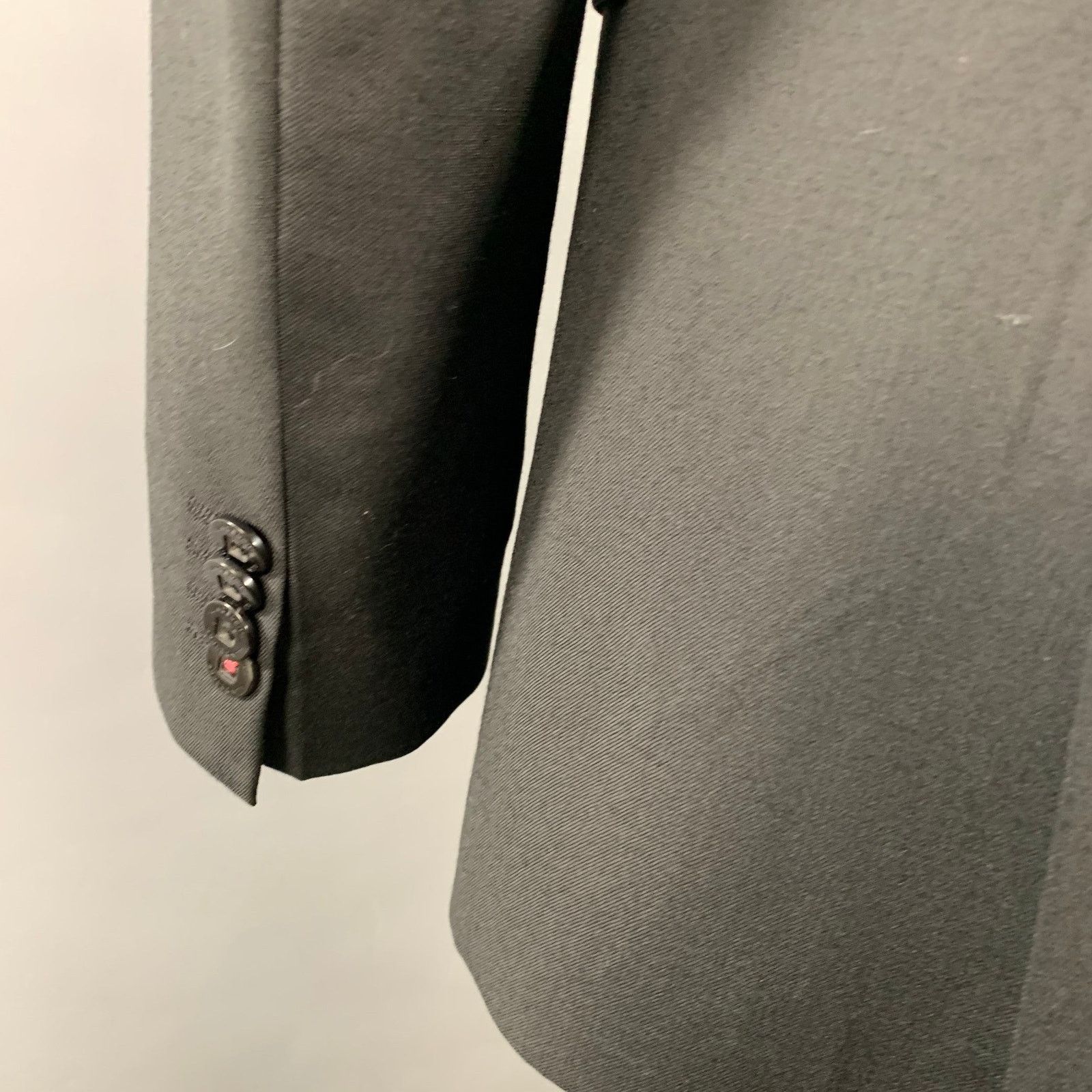 J.Lindeberg J.LINDEBERG Size 42 Black Wool Notch Lapel Sport Coat Size 42R - 4 Thumbnail