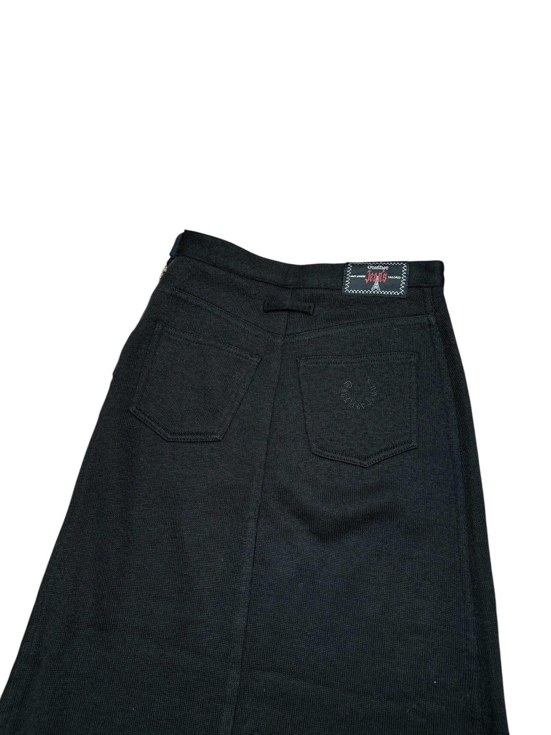 Jean Paul Gaultier Vintage Black Maxi Skirt Size 28" / US 6 / IT 42 - 4 Thumbnail