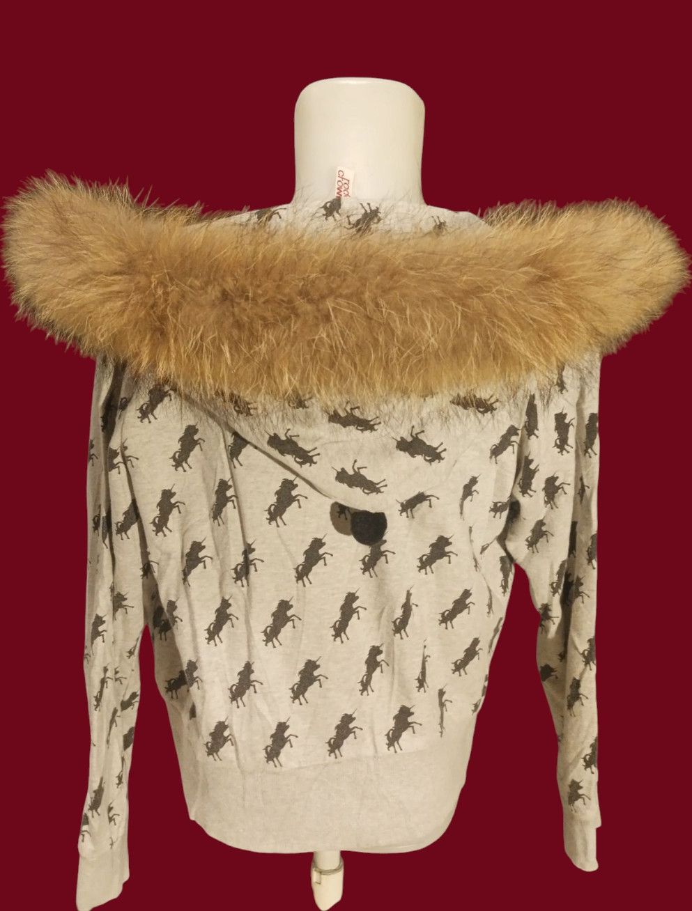 Japanese Brand Rodeo Crowns Fur Zip Hoodie Long Sleeve Size US L / EU 52-54 / 3 - 18 Thumbnail