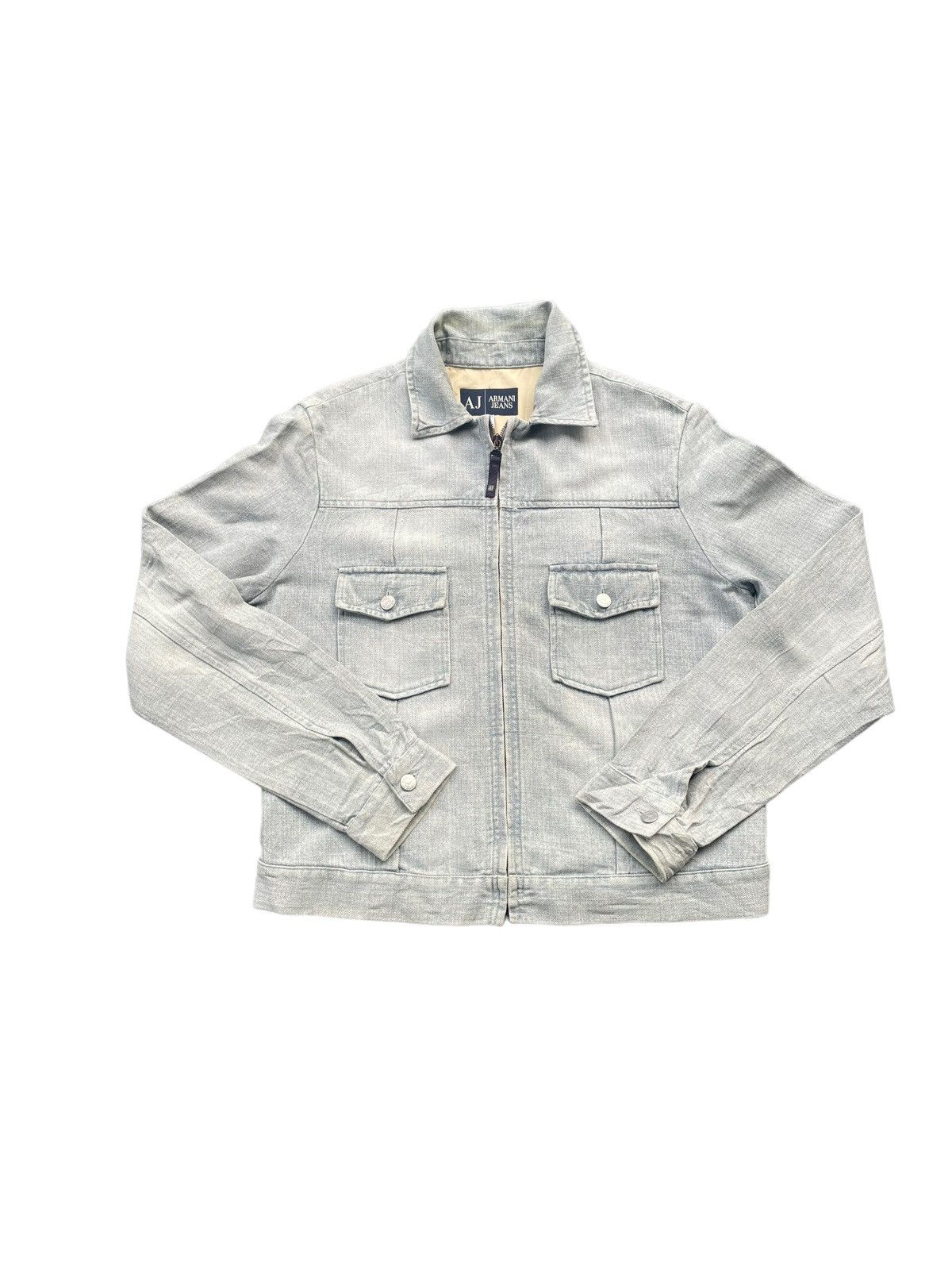 Armani Vintage Armani Jeans Jacket Size US L / EU 52-54 / 3 - 1 Thumbnail