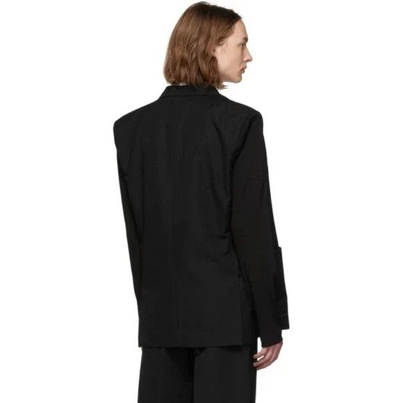 BOTTER Botter Wool Tricot Sleeve Blazer 50 40 M Mens Black Avant Size 40R - 16 Thumbnail