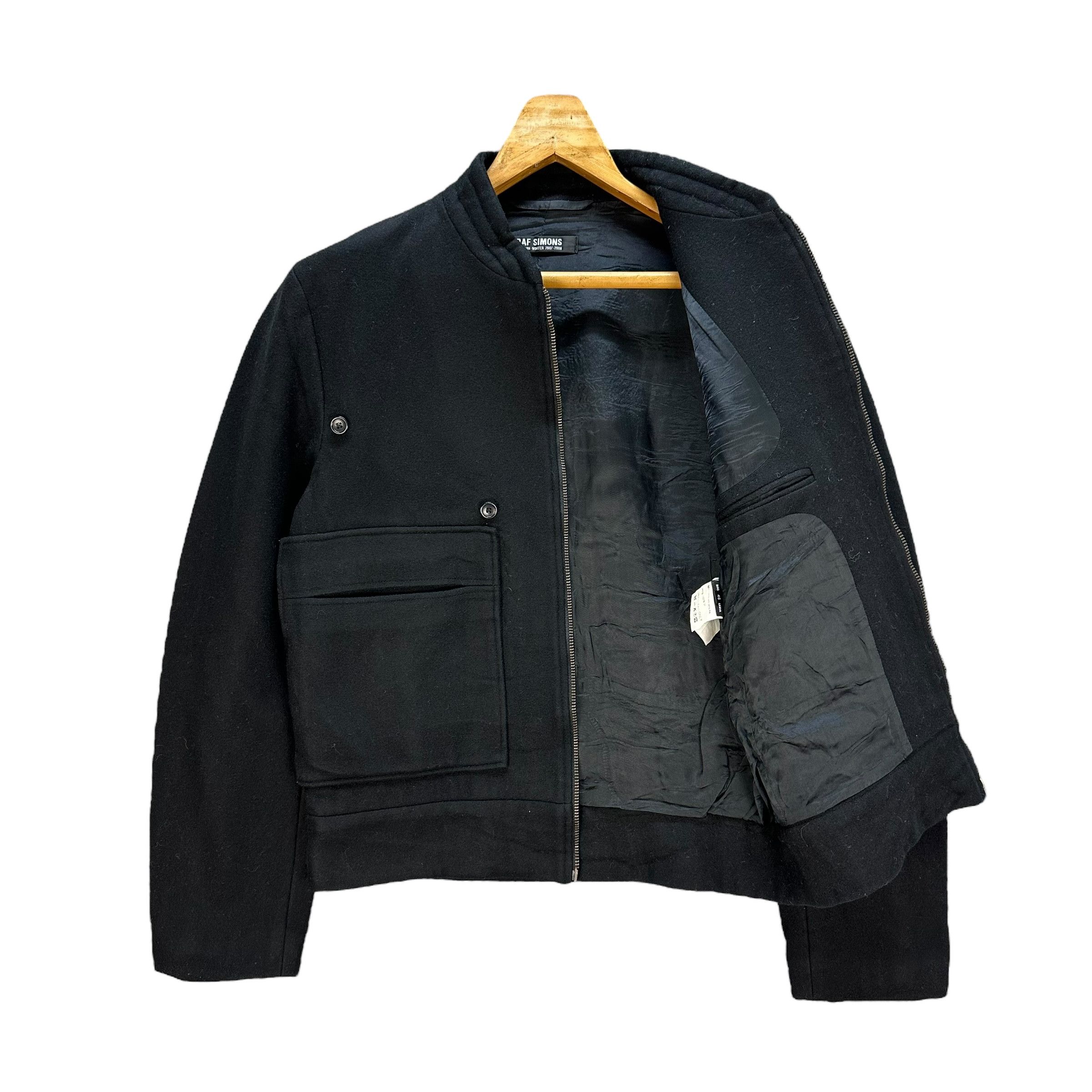 Raf Simons Raf Simons AW 07-08 Extrafine Wool Bomber Jacket #A18-0423 Size US S / EU 44-46 / 1 - 9 Thumbnail