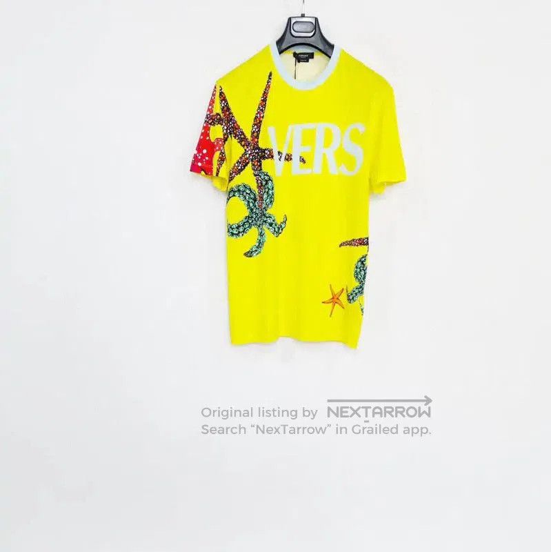 Versace Versace Men's Summer Yellow Short Sleeve T-Shirt . Size US L / EU 52-54 / 3 - 1 Thumbnail