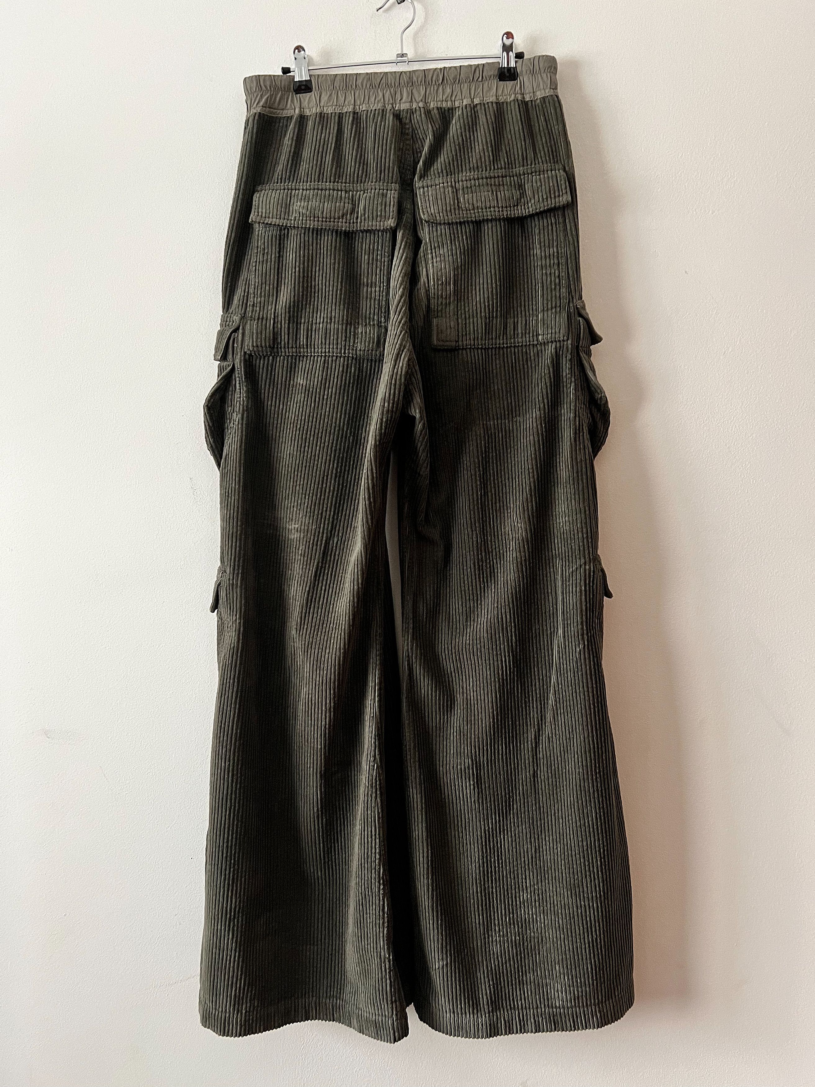 Rick Owens Drkshdw BNWT Double Jumbo Cargo Belas Corduroy Size US 30 / EU 46 - 10 Thumbnail