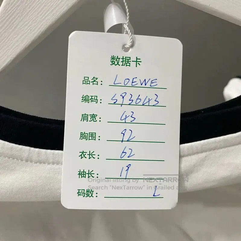 Loewe Loewe Women's Summer White Cotton T-Shirt . Size L / US 10 / IT 46 - 8 Thumbnail