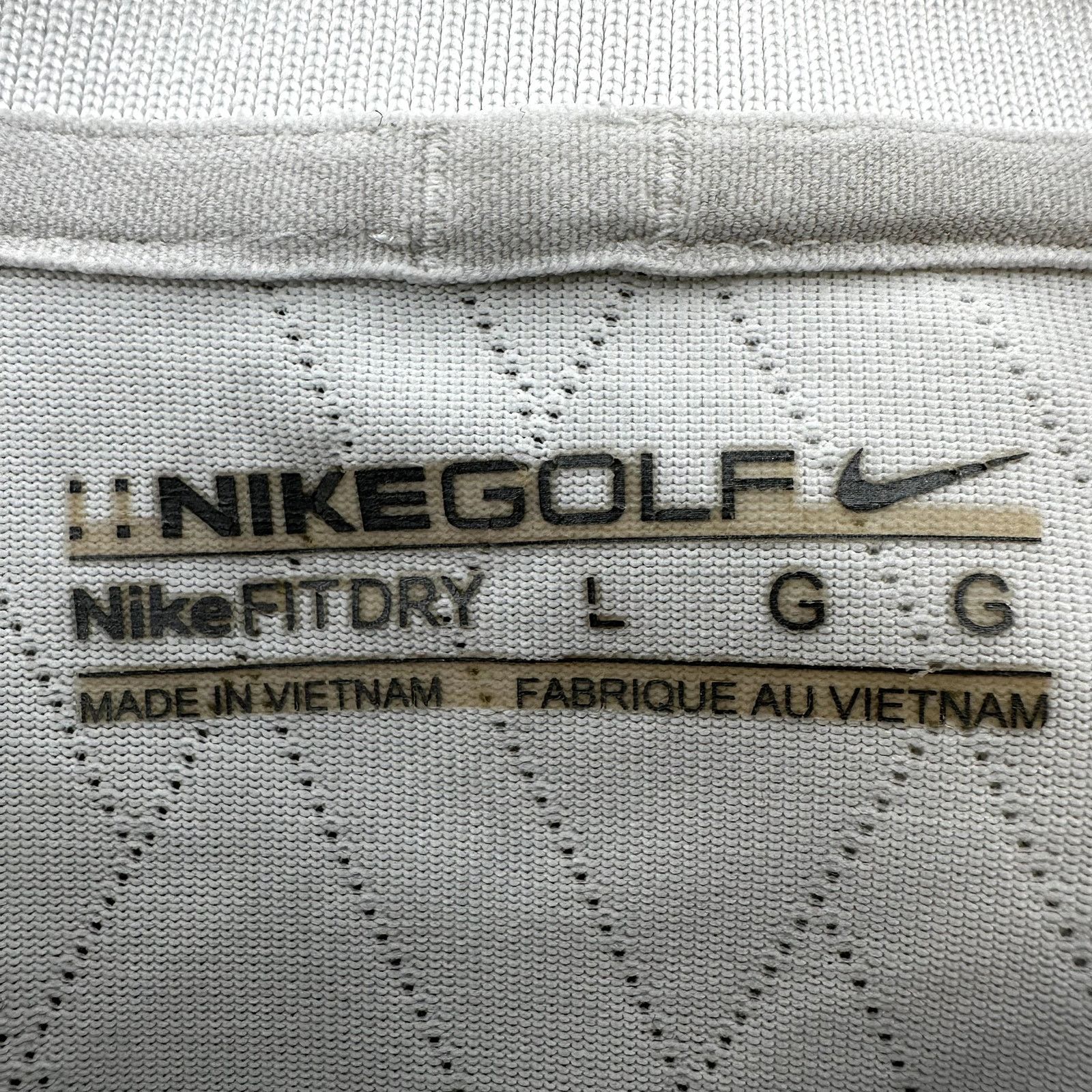 Nike Nike Golf Fit Dry Polo Shirt Perforated Diamond White Large Size US L / EU 52-54 / 3 - 2 Thumbnail