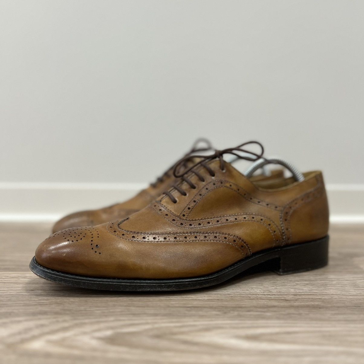 Benson × Genuine Leather Benson Casablanca Leather Brogue Hand Made Classic Shoes Size US 9 / EU 42 - 5 Thumbnail