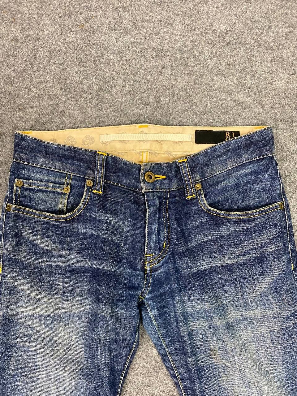 Japanese Brand rico jeans riri zipper distressed rework bondage denim Size 32" / US 10 / IT 46 - 9 Thumbnail