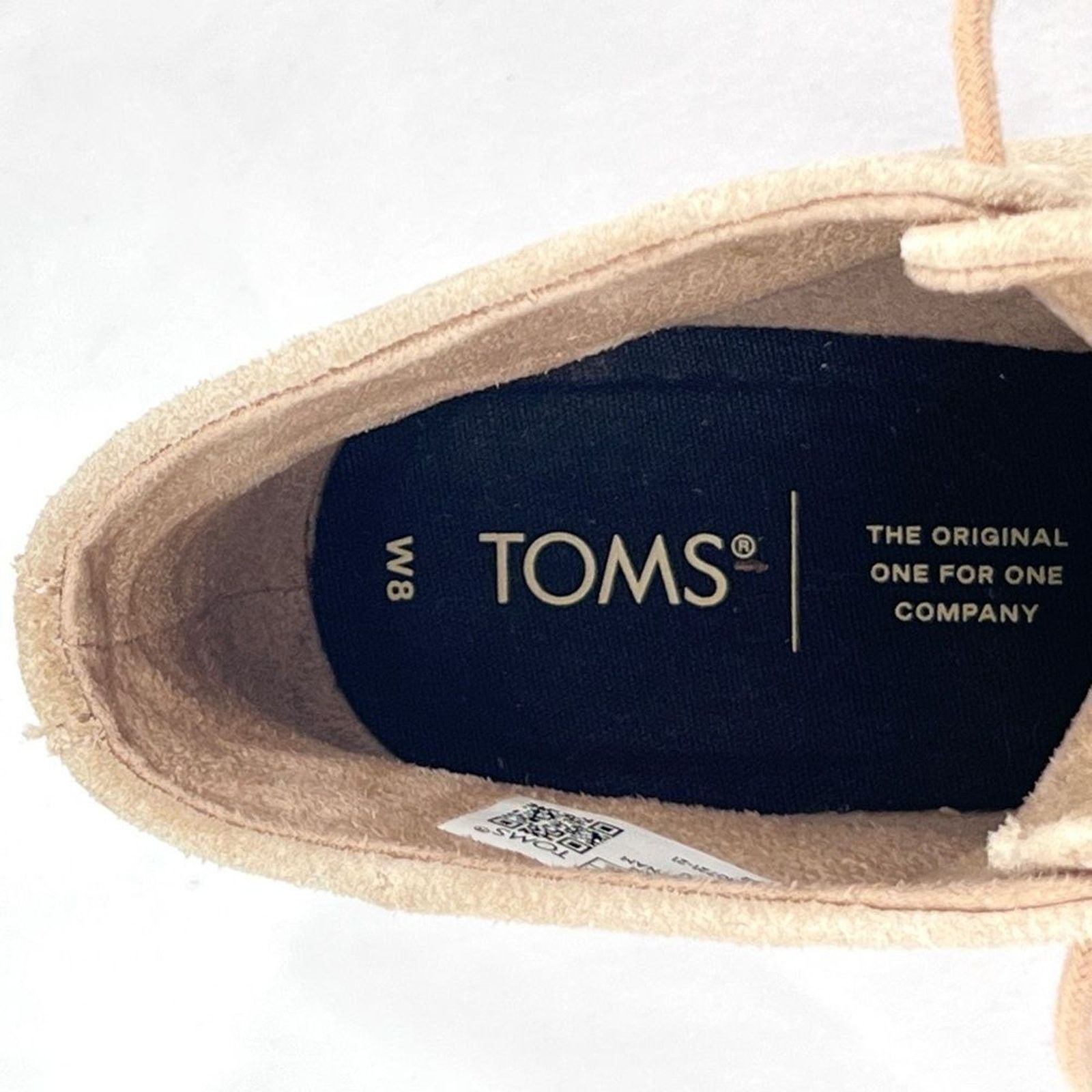 Toms Toms Hyde Suede Leather Creamy Tan Lace Up Wedge Heel Ankle Size US 8 / IT 38 - 9 Thumbnail