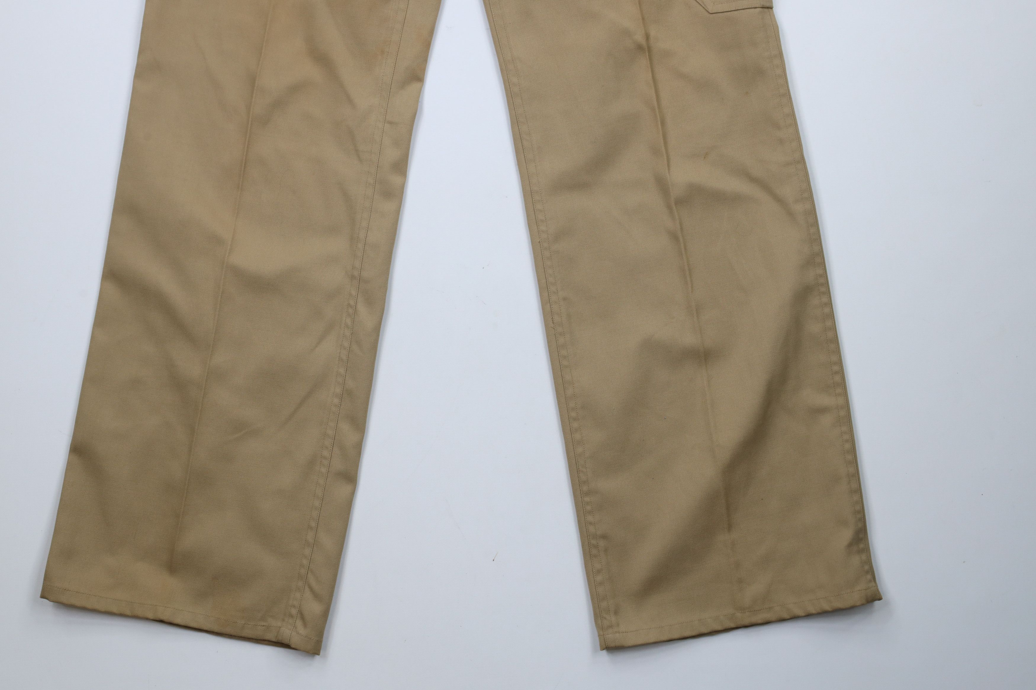 Vintage Vintage 70s Streetwear Wide Leg Bell Bottoms Pants Beige Size US 34 / EU 50 - 4 Thumbnail