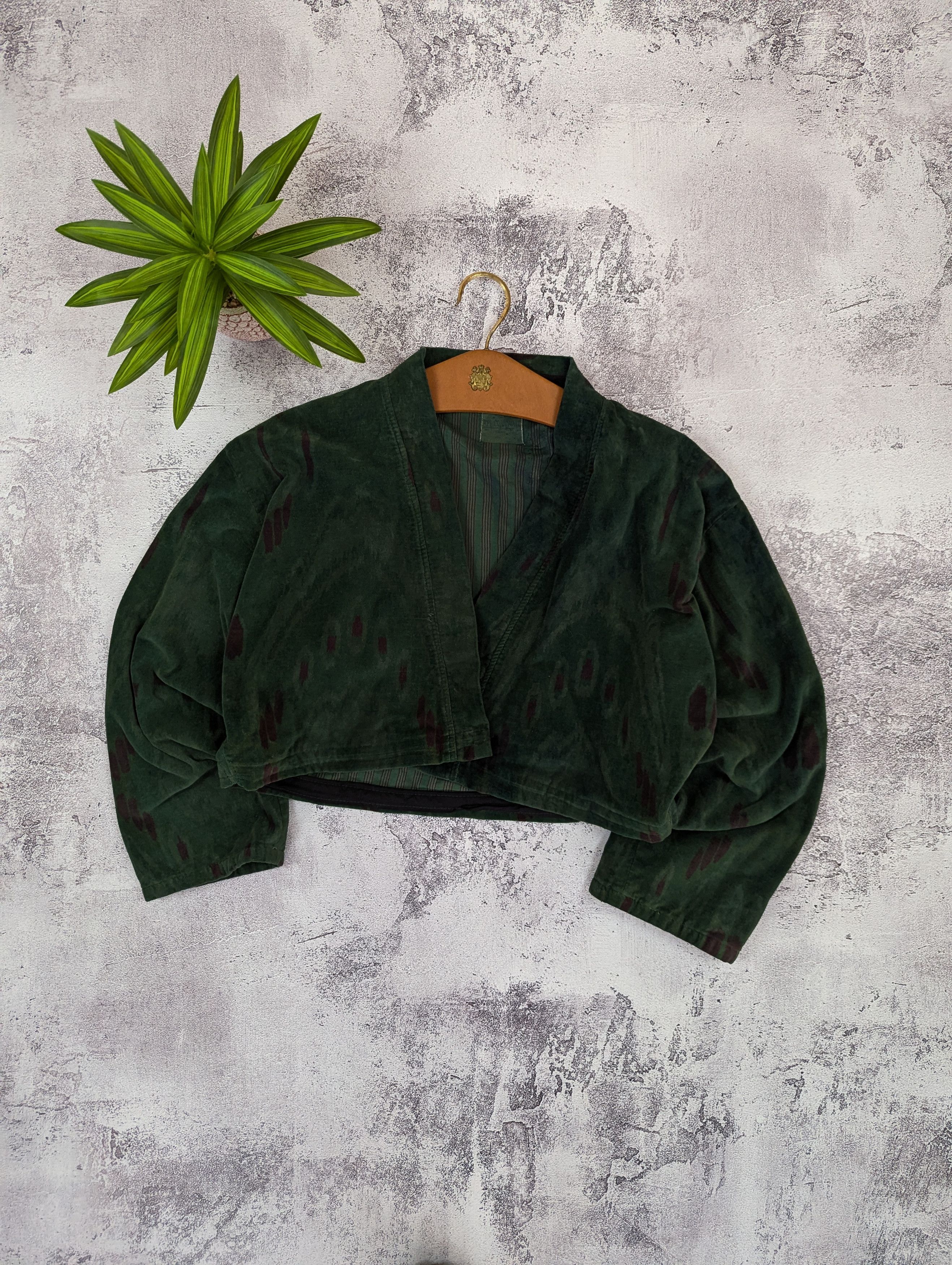 Japanese Brand Vintage 80s Japanese Abstract Cropped Jacket Size L / US 10 / IT 46 - 1 Thumbnail