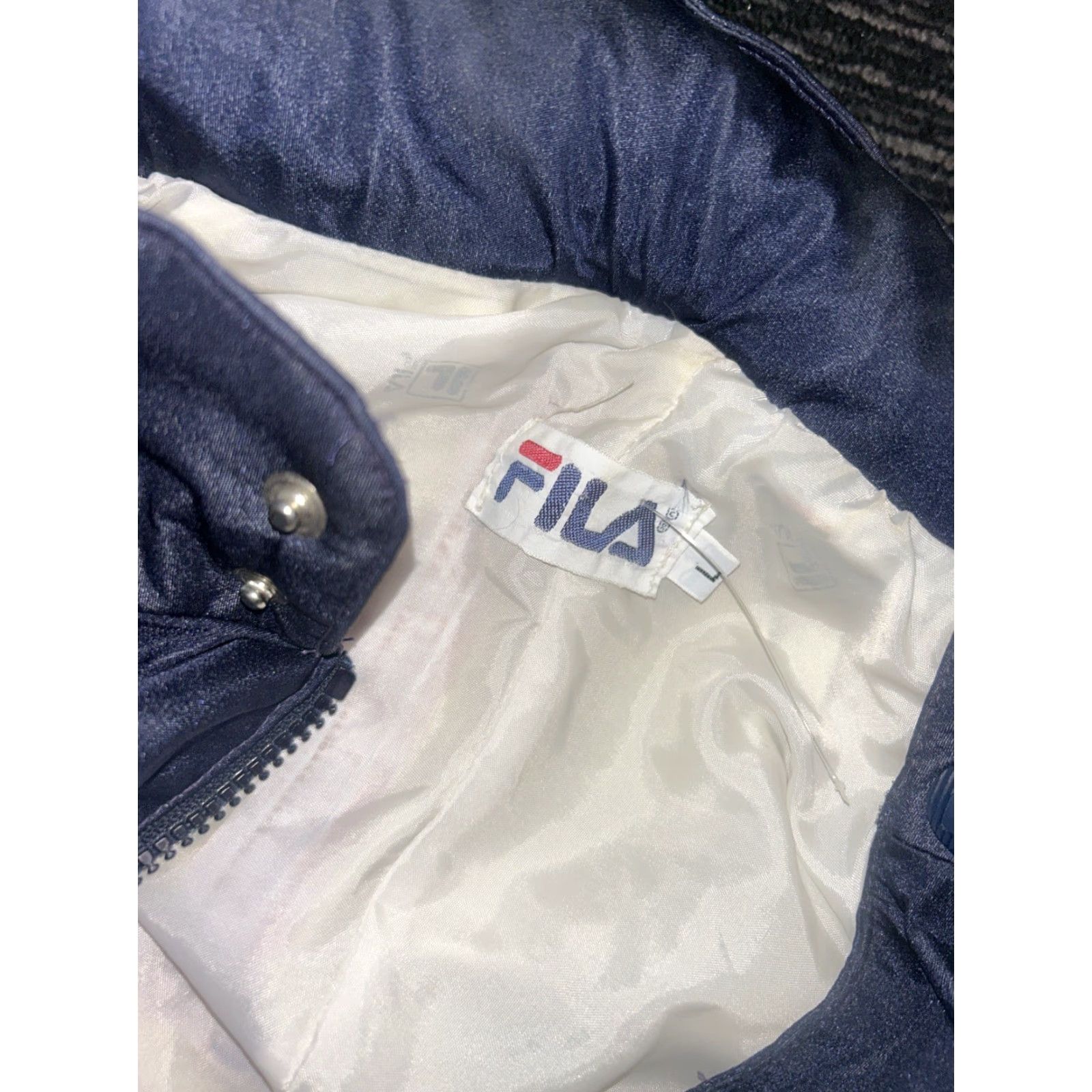 Fila VINTAGE FILA Italia GORE-TEX Unisex Jacket Parka Hooded 80s Blue USA Made 2 Piece Multi Purpose Logo L Adult Mens Womens (adjust if applicable) Size 42R - 5 Thumbnail