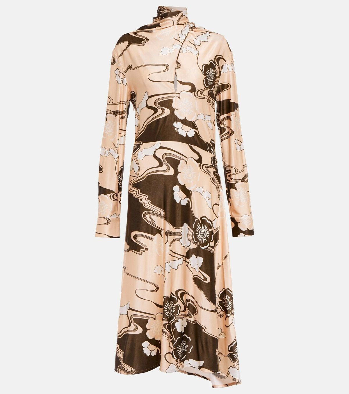 Jil Sander o1y0925 Midi Dress in Multicolor Size XS / US 0-2 / IT 36-38 - 1 Thumbnail